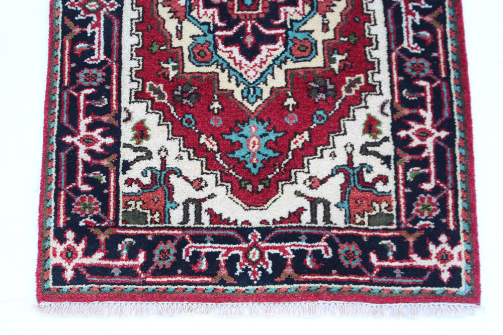 3' x 14' Hand-Knotted Indo-Persian Heriz Serapi Runner