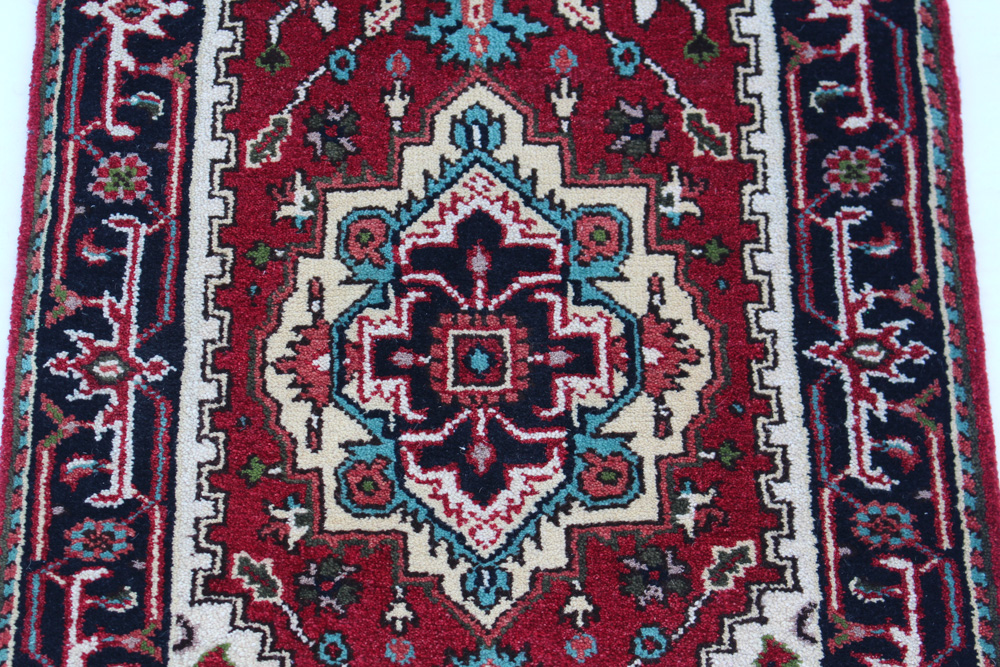 3' x 14' Hand-Knotted Indo-Persian Heriz Serapi Runner