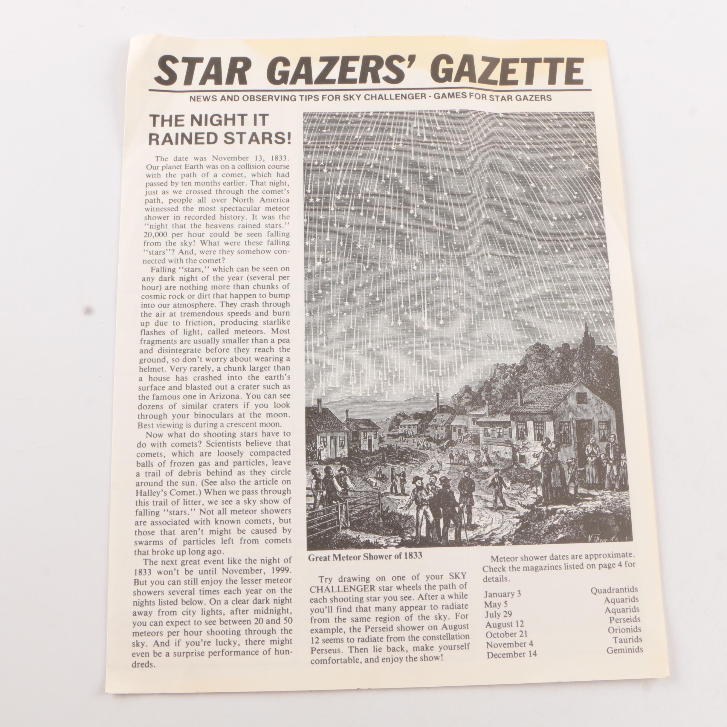 Star Chart and Astronomy Items