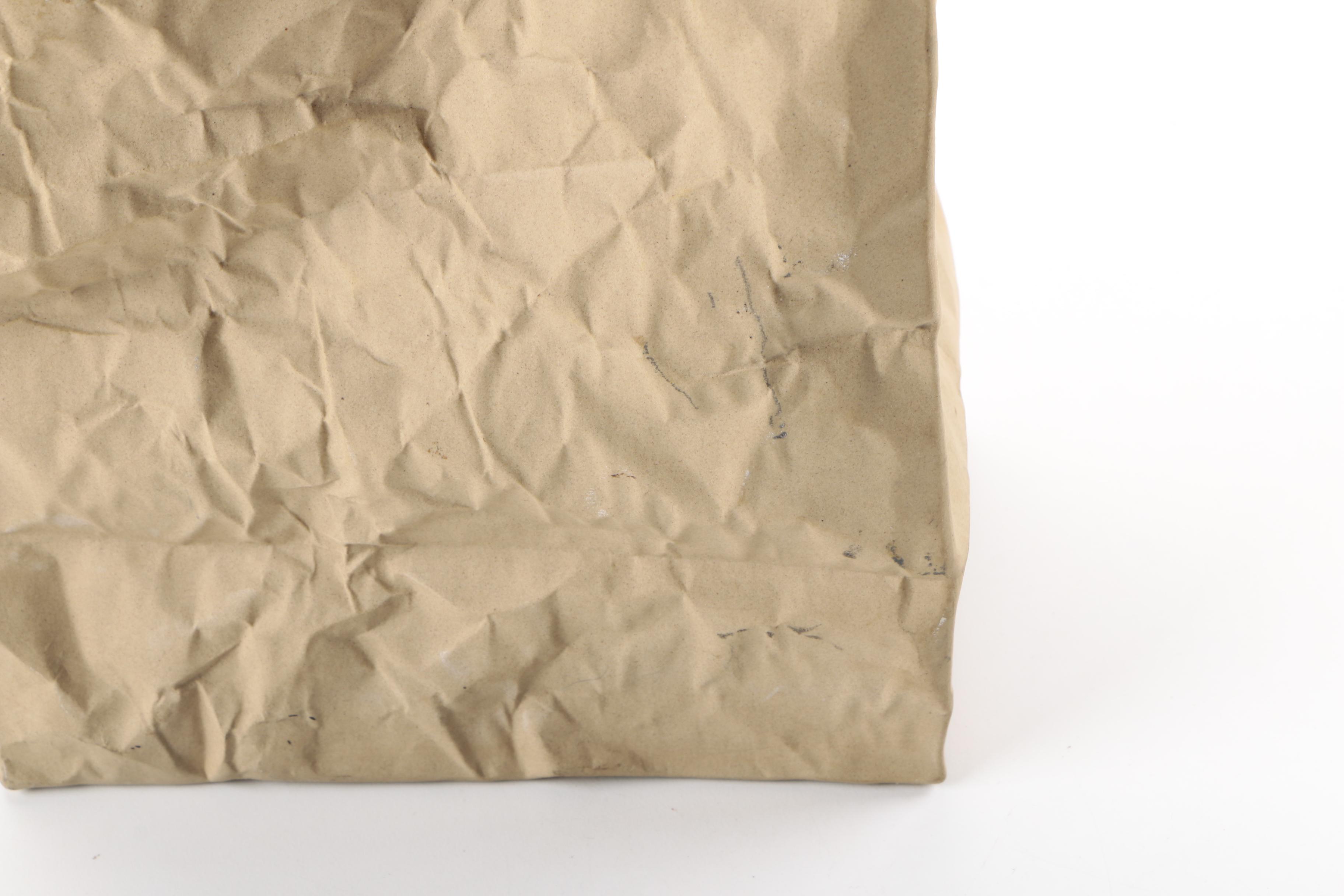 Ceramic Brown Paper Bag by Ceramic Illusions