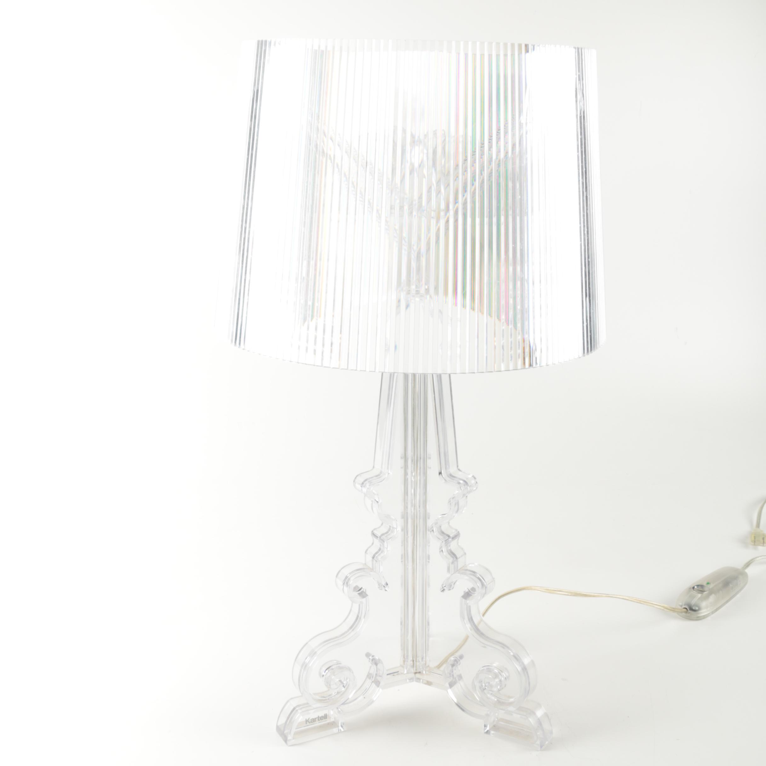 Contemporary Kartell Clear Acrylic Table Lamp