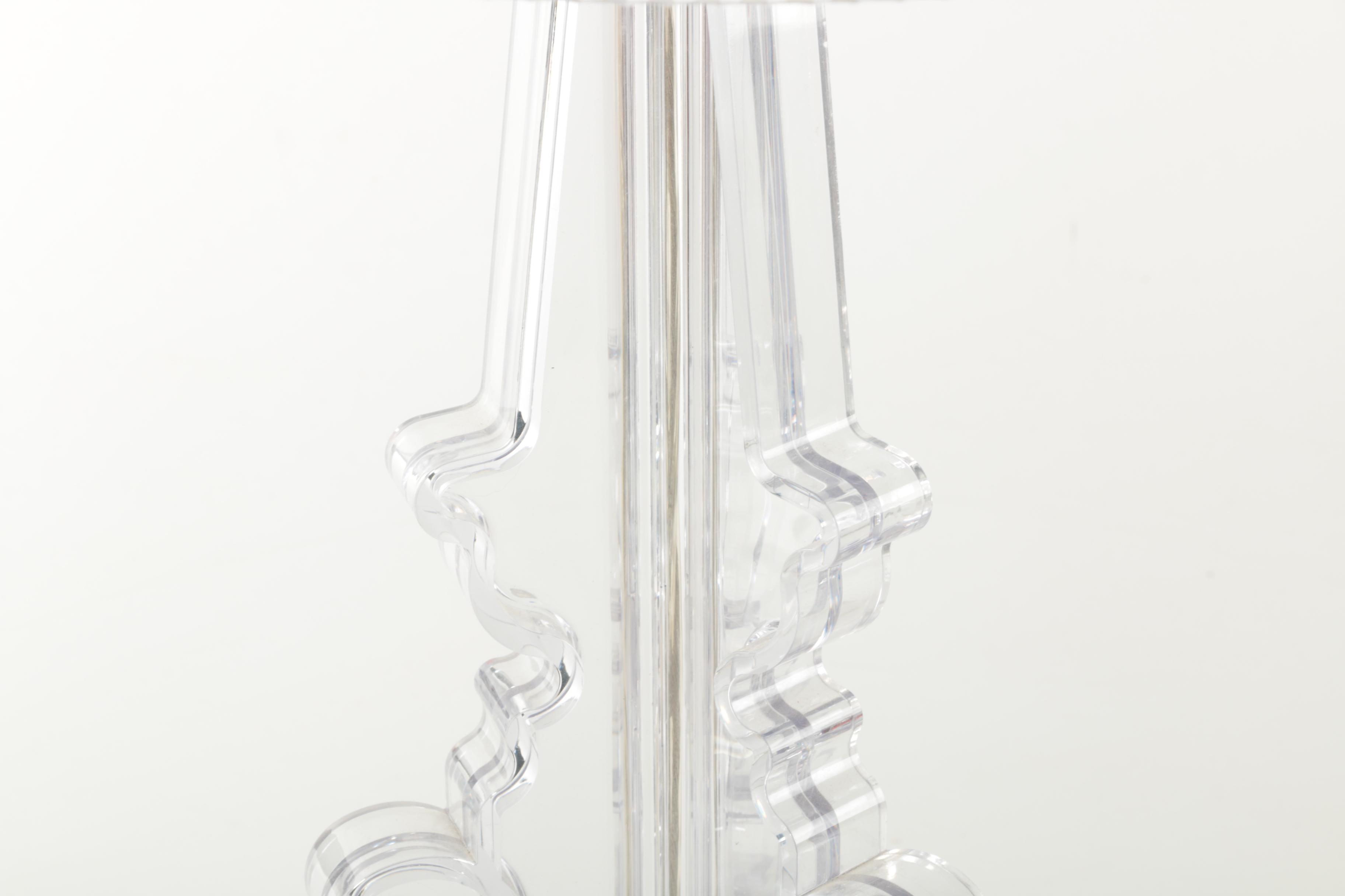 Contemporary Kartell Clear Acrylic Table Lamp
