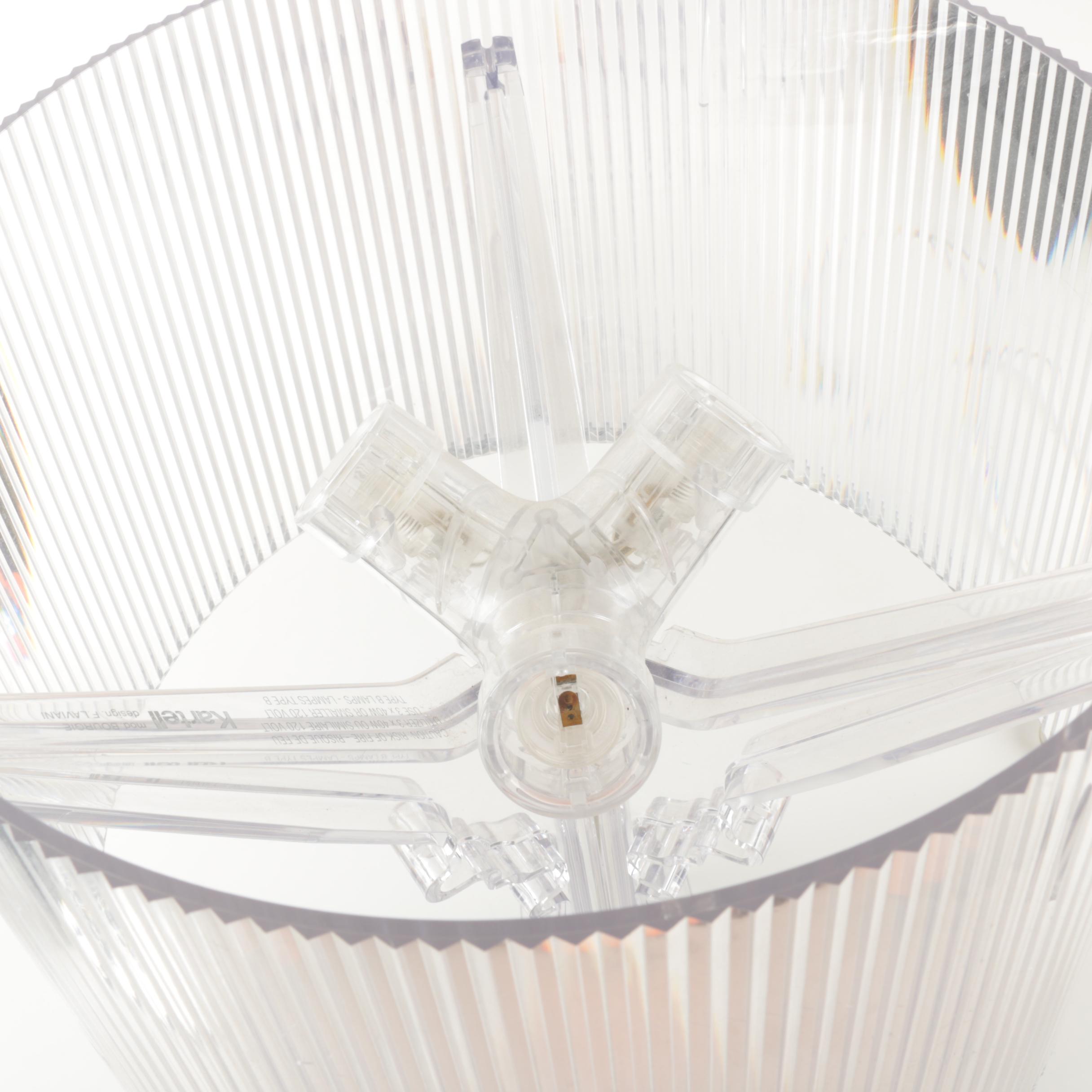 Contemporary Kartell Clear Acrylic Table Lamp