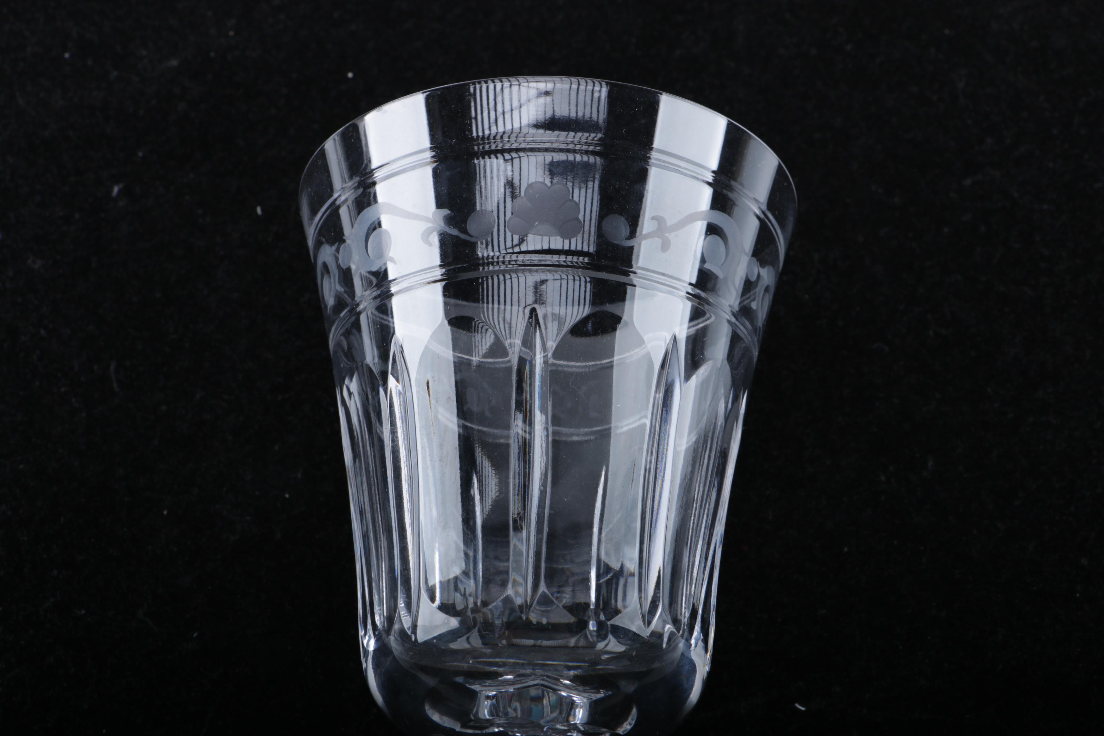 Assorted Wedgwood Crystal Glasses