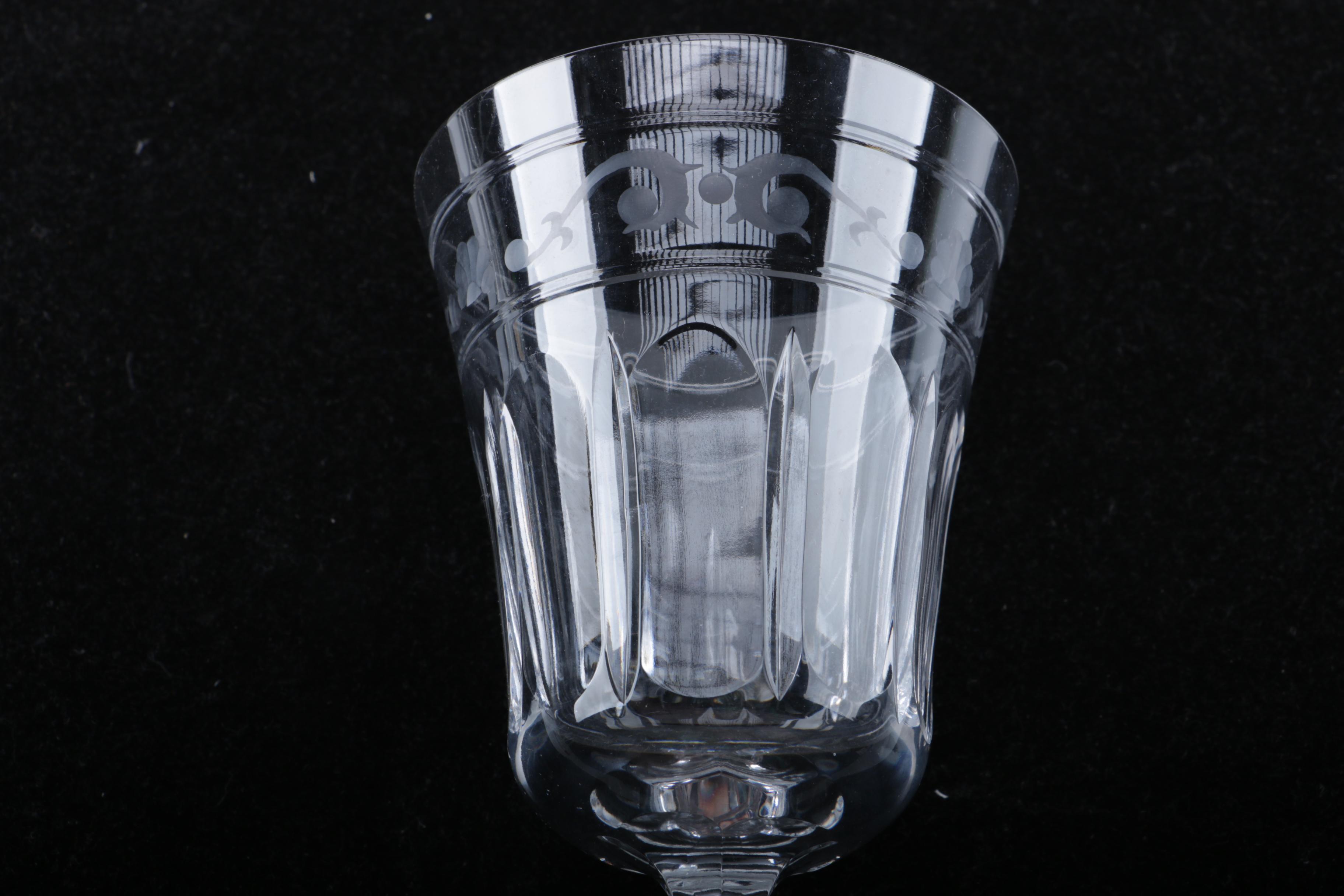 Assorted Wedgwood Crystal Glasses