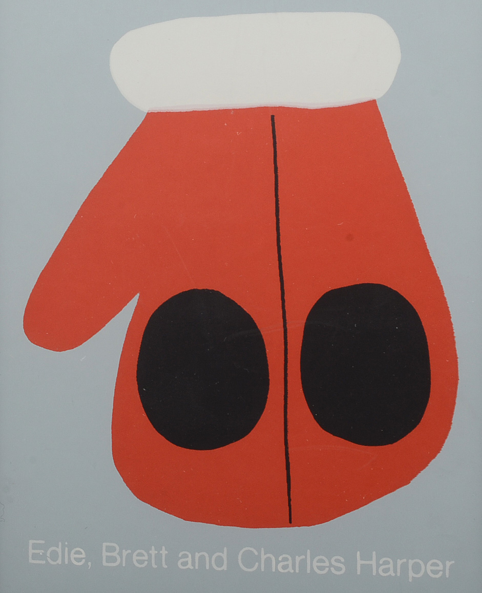 Edie, Brett, & Charley Harper Collaborative Serigraph Print "Lady Bug Love"
