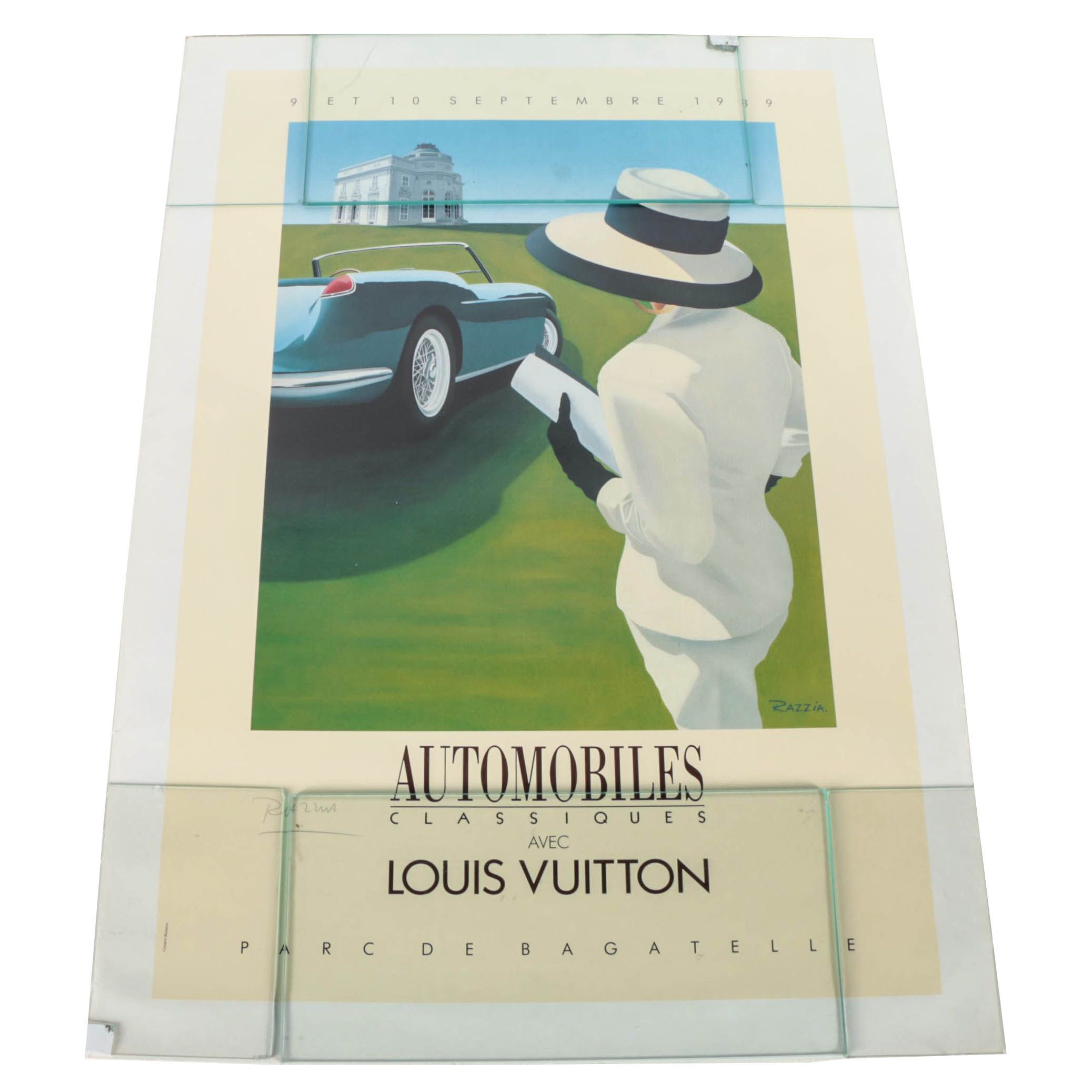 Razzia Poster "Automobiles Classiques Avec Louis Vuitton"