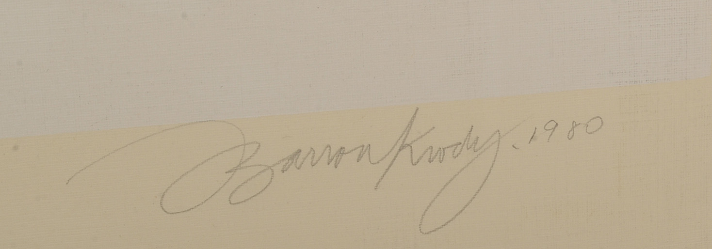 Barron Krody Signed 1980 Limited Edition Serigraph "The Three Disciplines"
