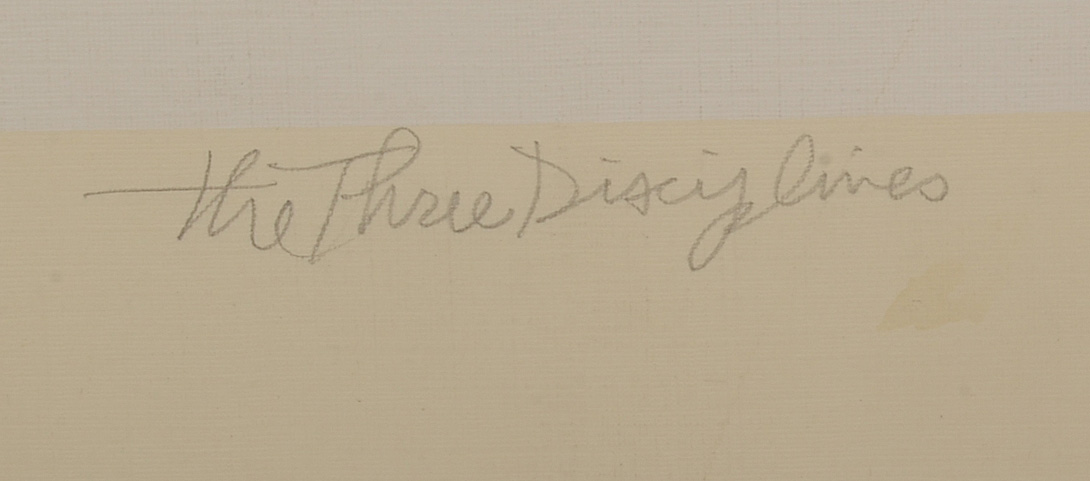 Barron Krody Signed 1980 Limited Edition Serigraph "The Three Disciplines"