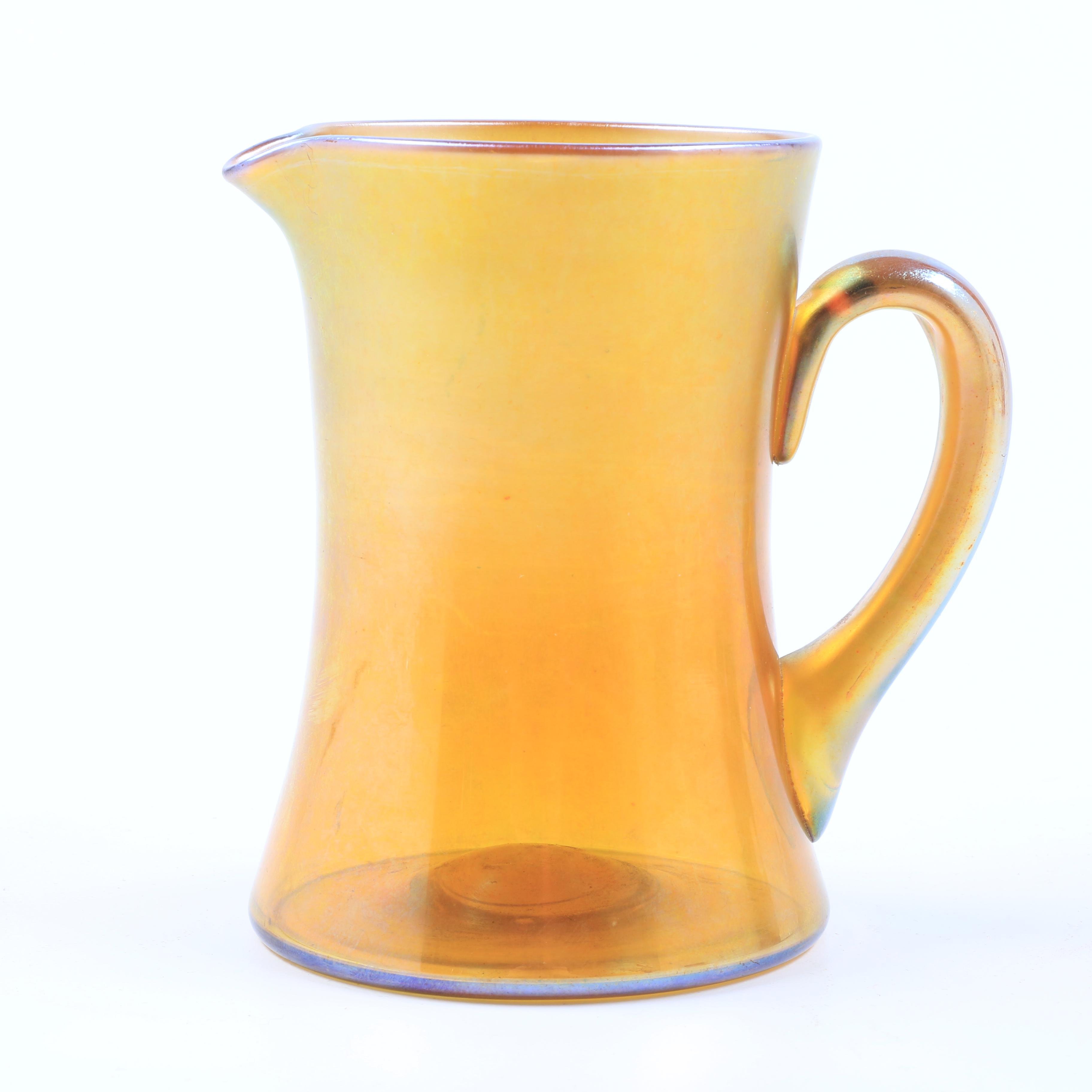 Tiffany Studios Favrile Art Glass Creamer Pitcher