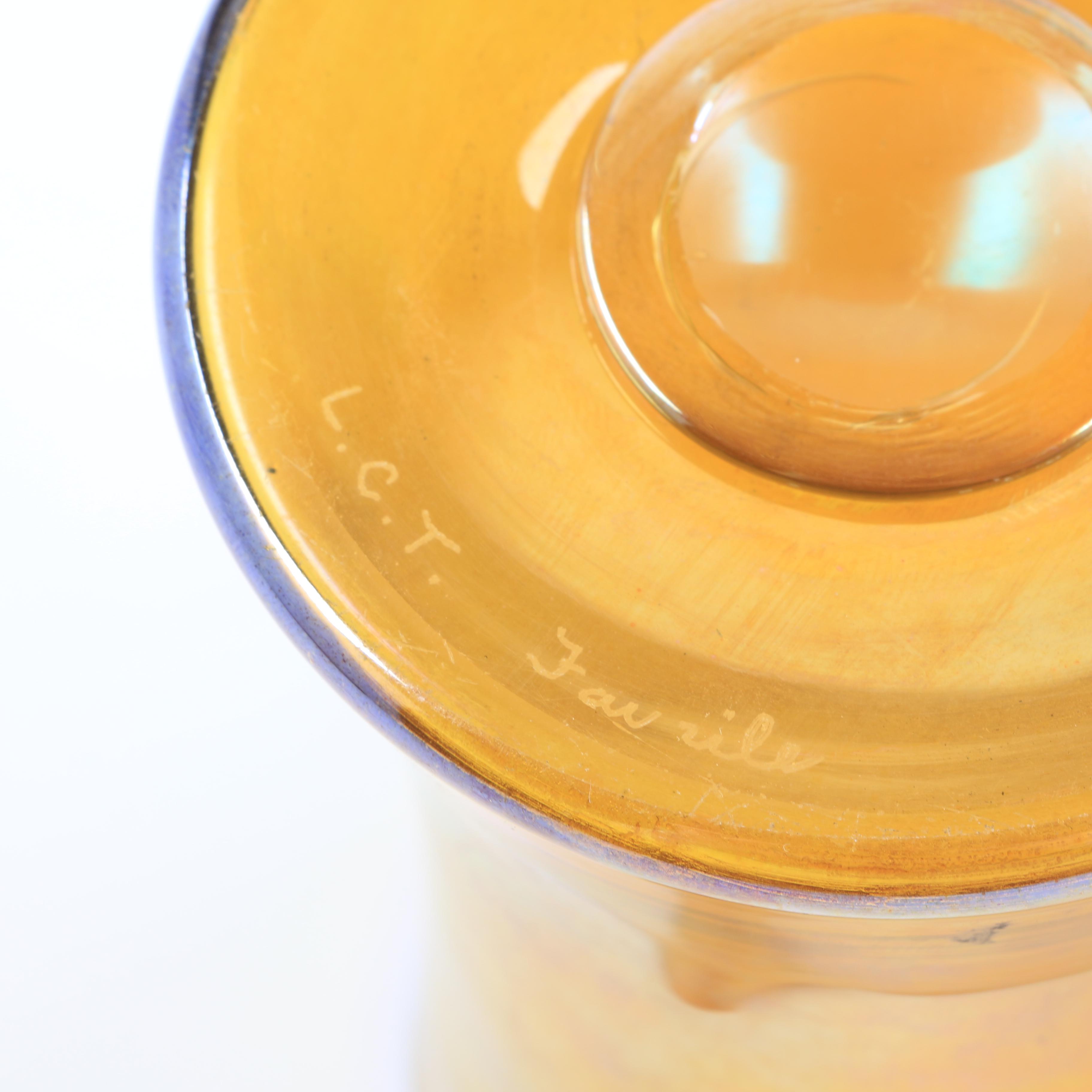 Tiffany Studios Favrile Art Glass Creamer Pitcher