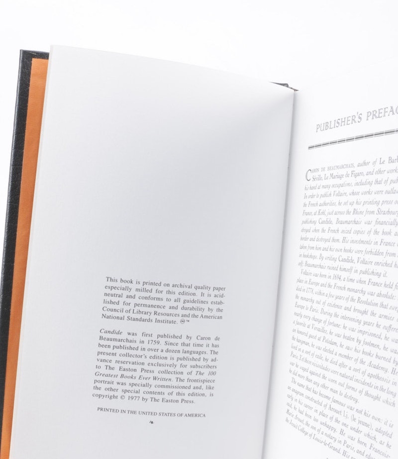 Easton Press Edition Novels from the "100 Greatest Books Ever Written" Series