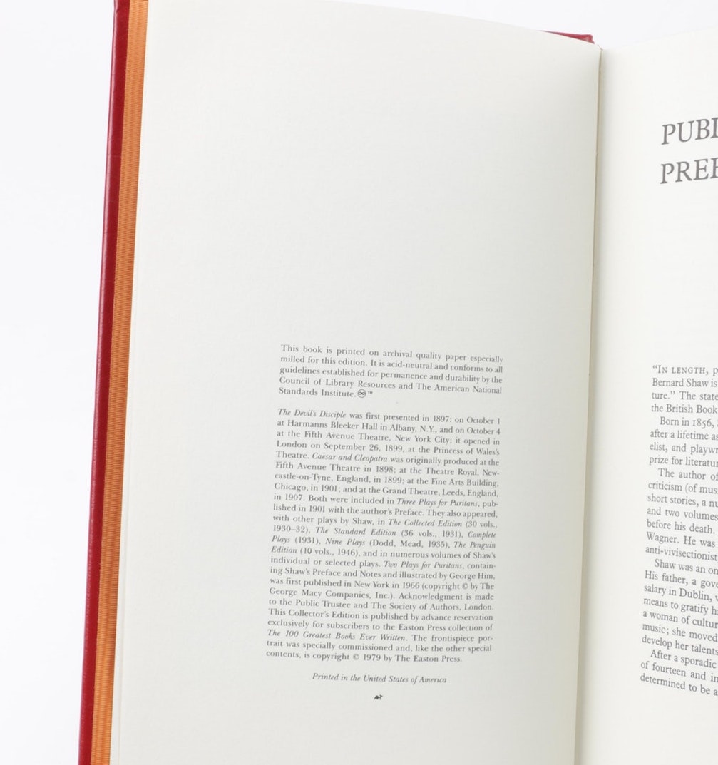 Easton Press Edition Novels from the "100 Greatest Books Ever Written" Series