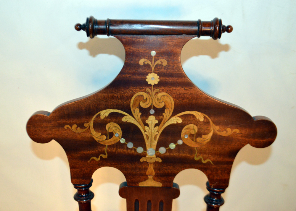 Antique Neoclassical Style Barley Twist Rocking Chair