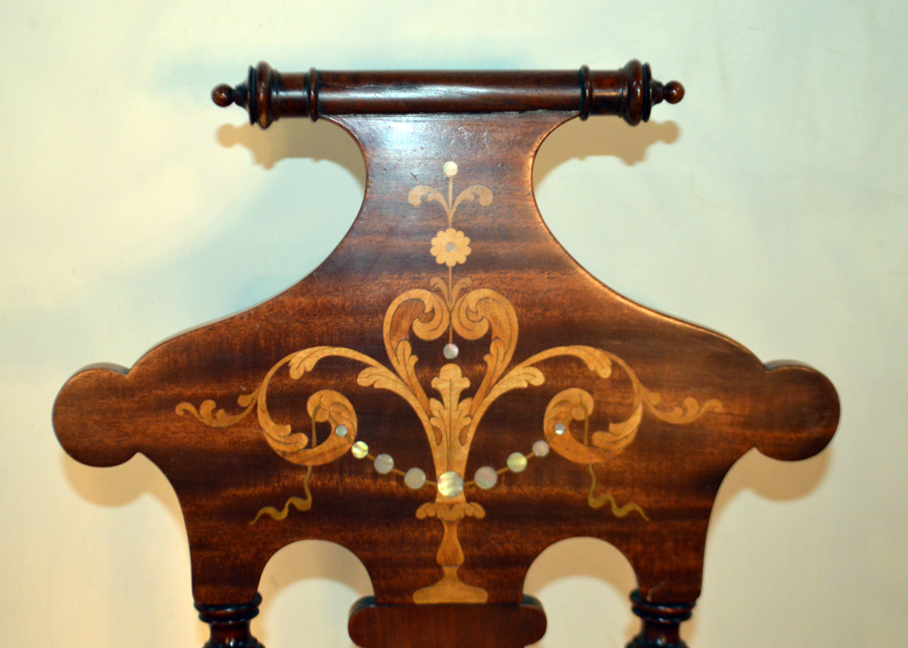 Antique Neoclassical Style Barley Twist Rocking Chair