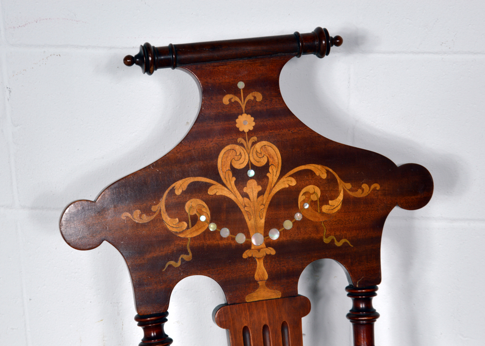 Antique Neoclassical Style Barley Twist Rocking Chair