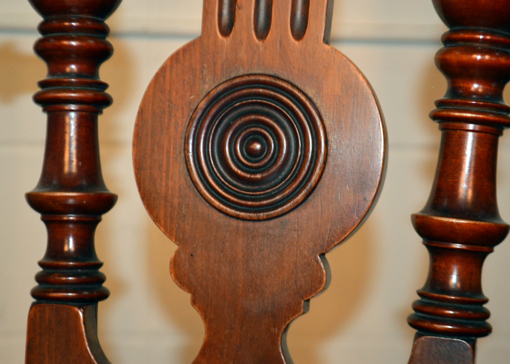 Antique Neoclassical Style Barley Twist Rocking Chair