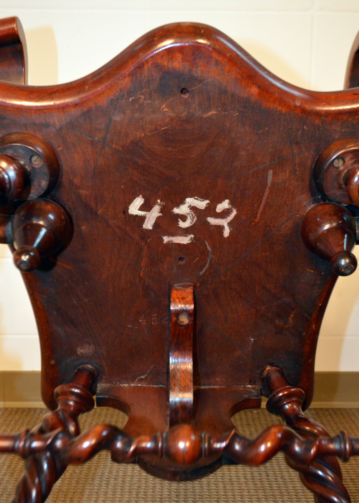 Antique Neoclassical Style Barley Twist Rocking Chair