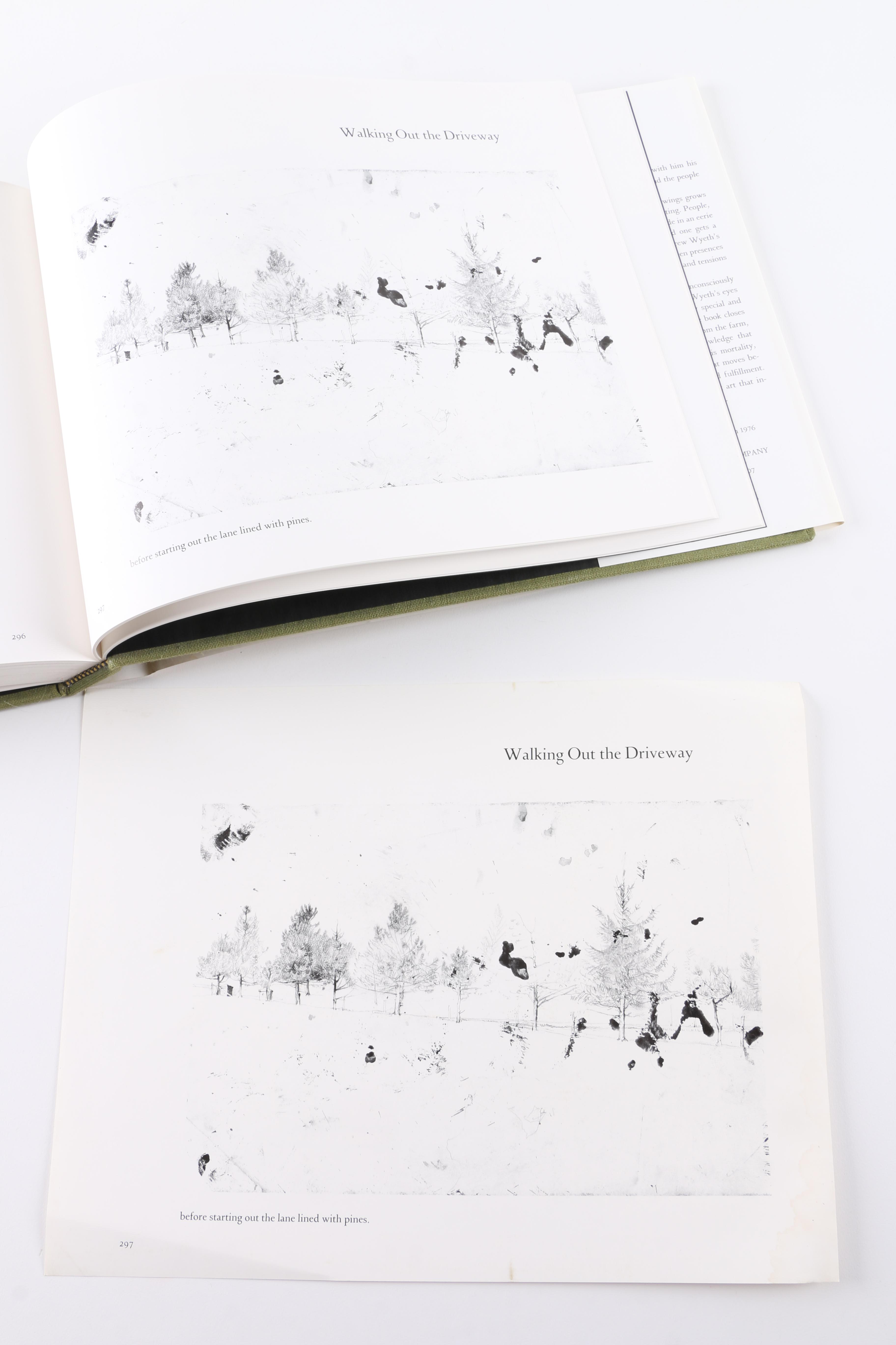 1976 "Wyeth at Kuerners" by Betsy James Wyeth