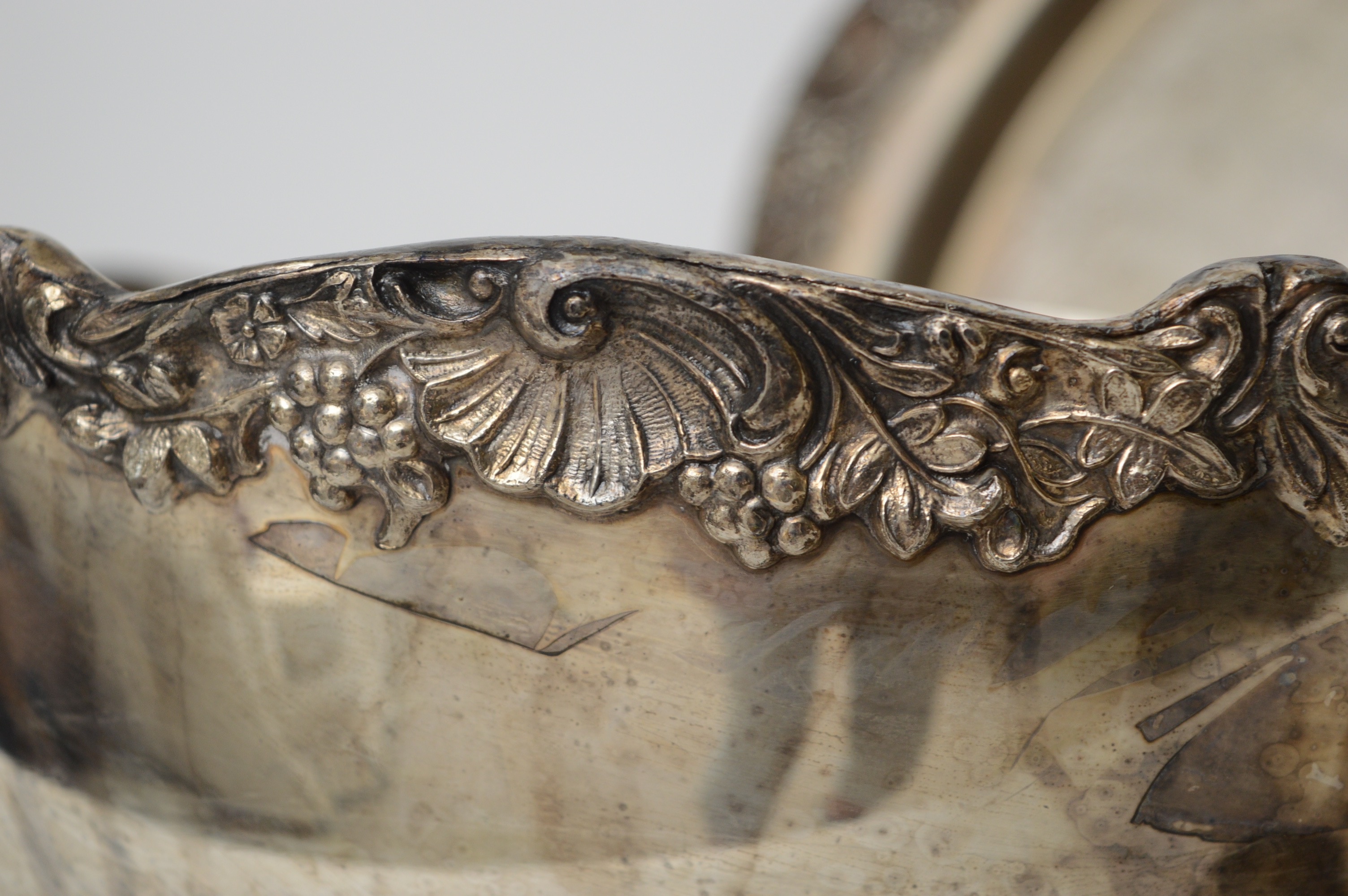 F. B. Rogers Silver-Plated Punch Bowl with Tray and Twelve Cups