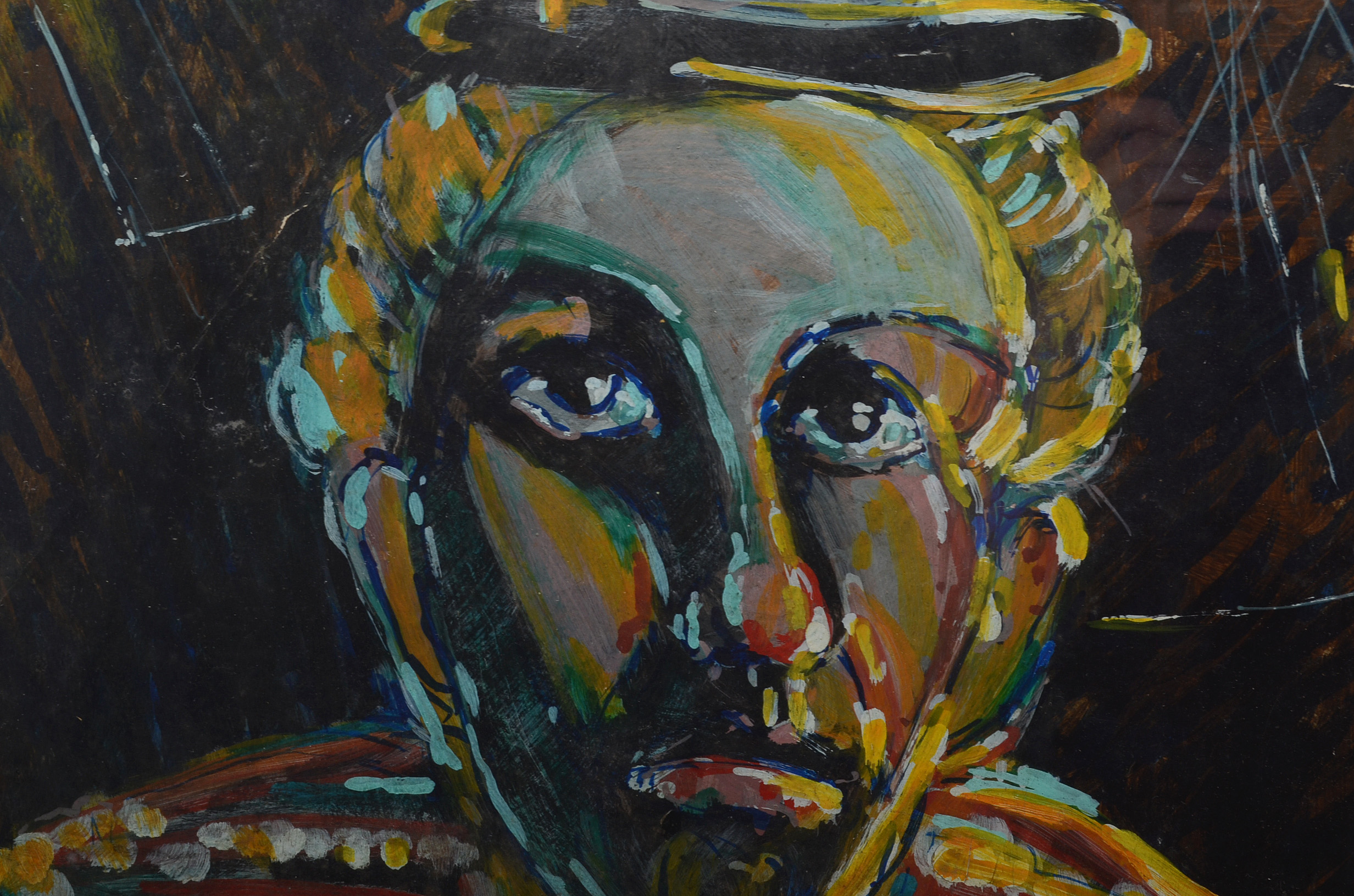 Hugo Zacchini Oil Painting of a Clown