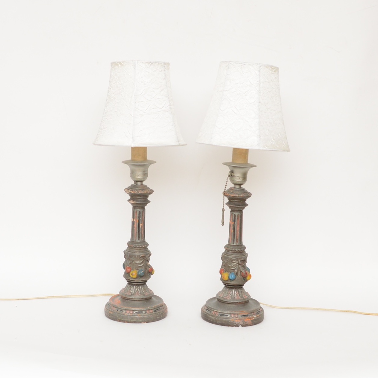 Pair of Bedside Lamps, Circa 1920's