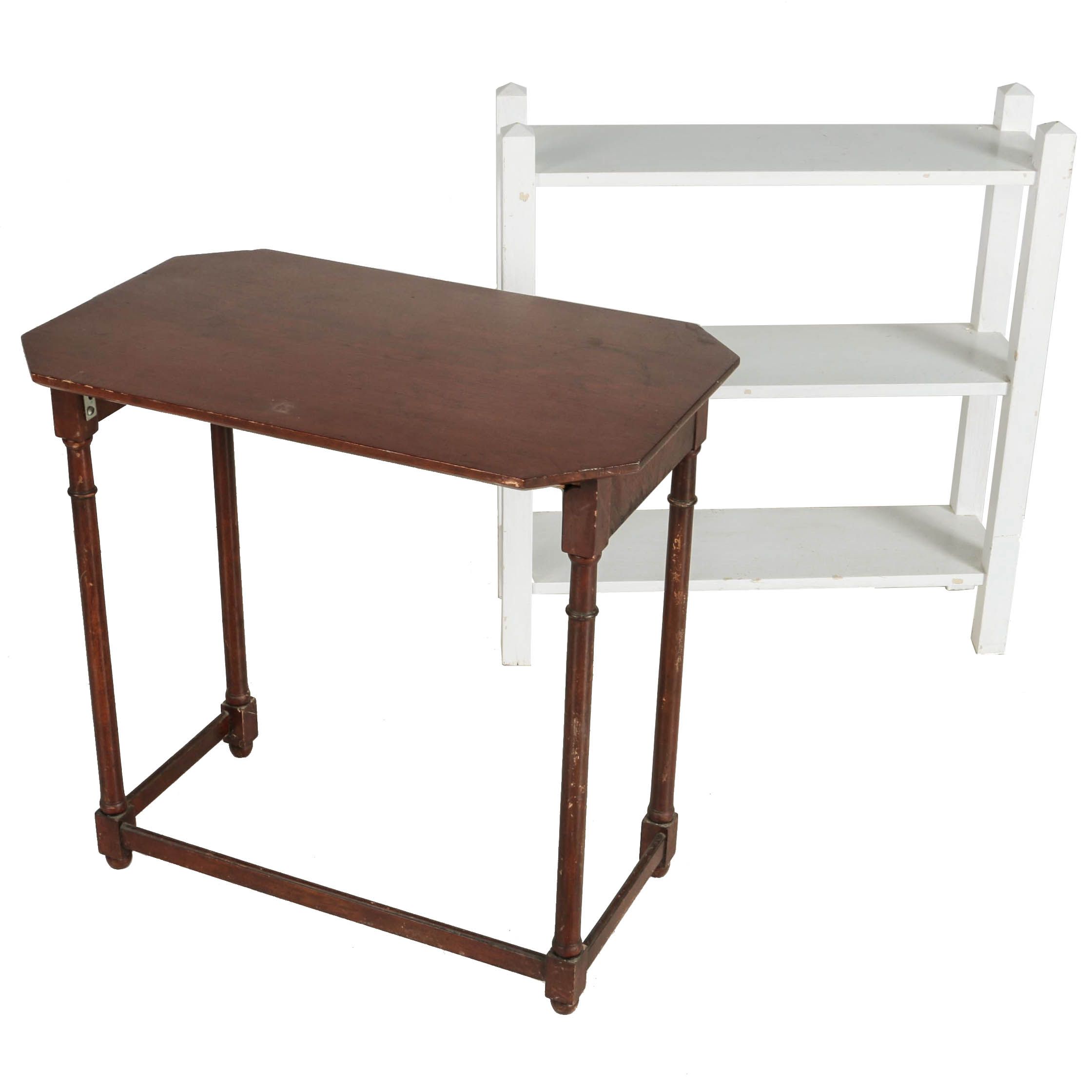 Vintage Shelves and Side Table