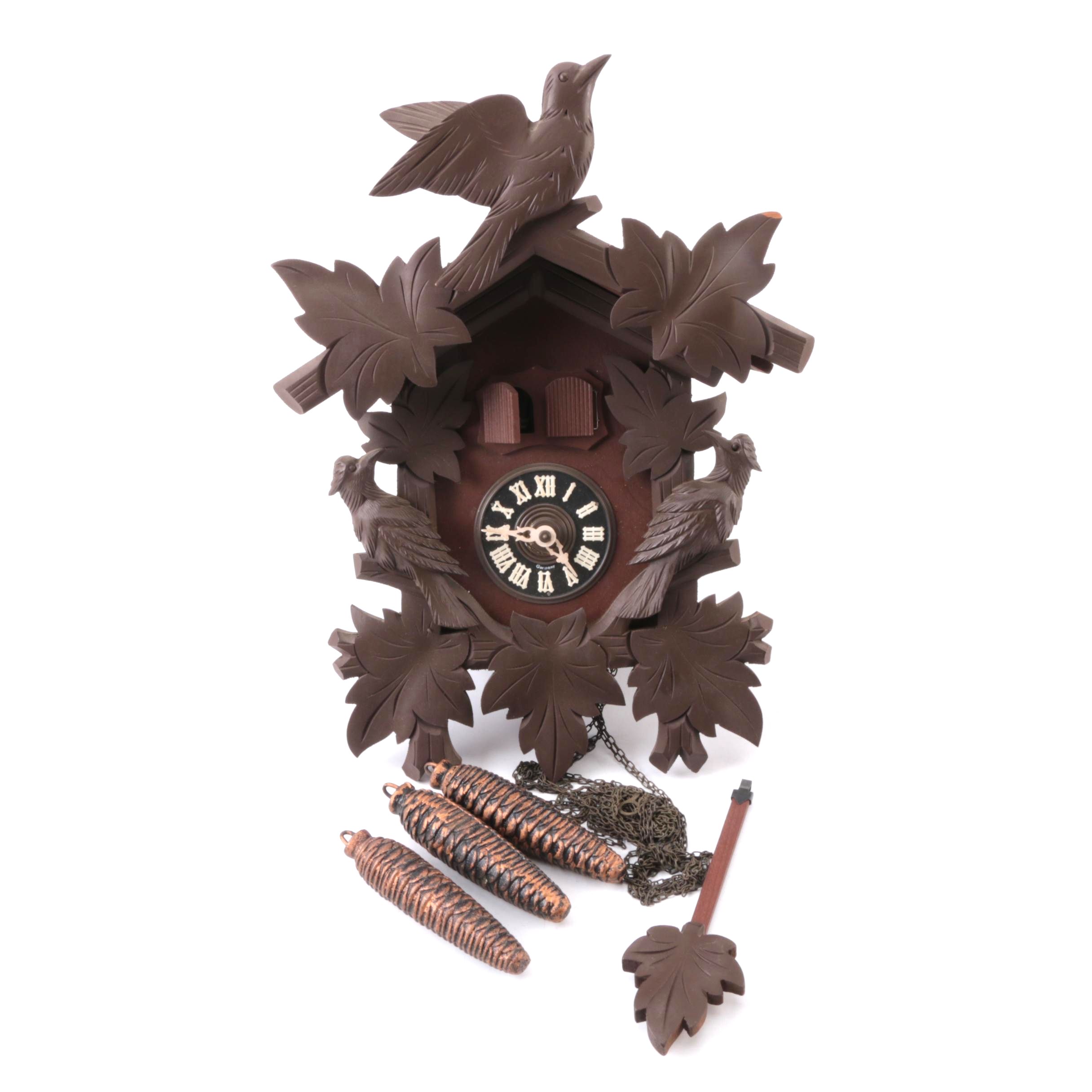Musica Swiss Reuge Cuckoo Clock Playing "The Emperor's Waltz"
