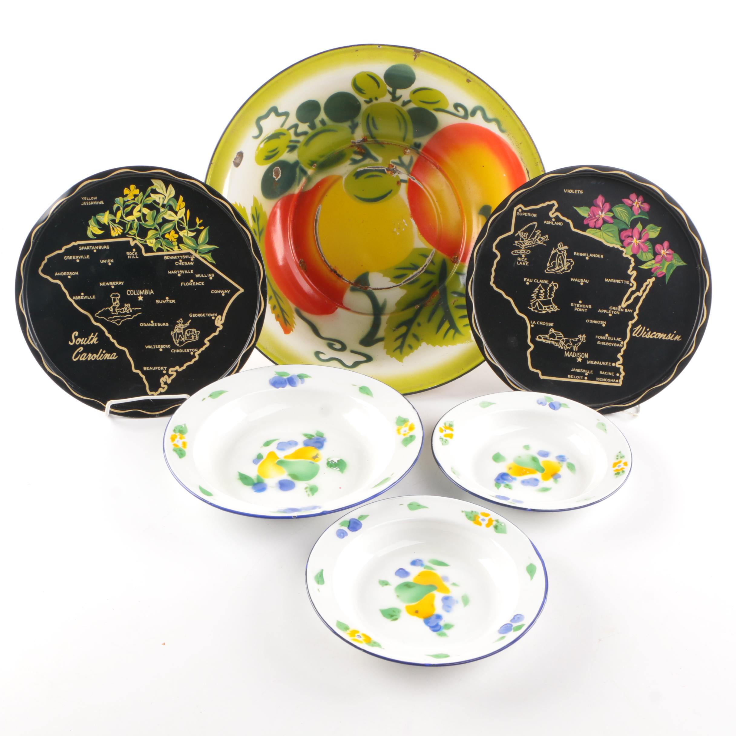 China Dishes with April Cornel and State Plates