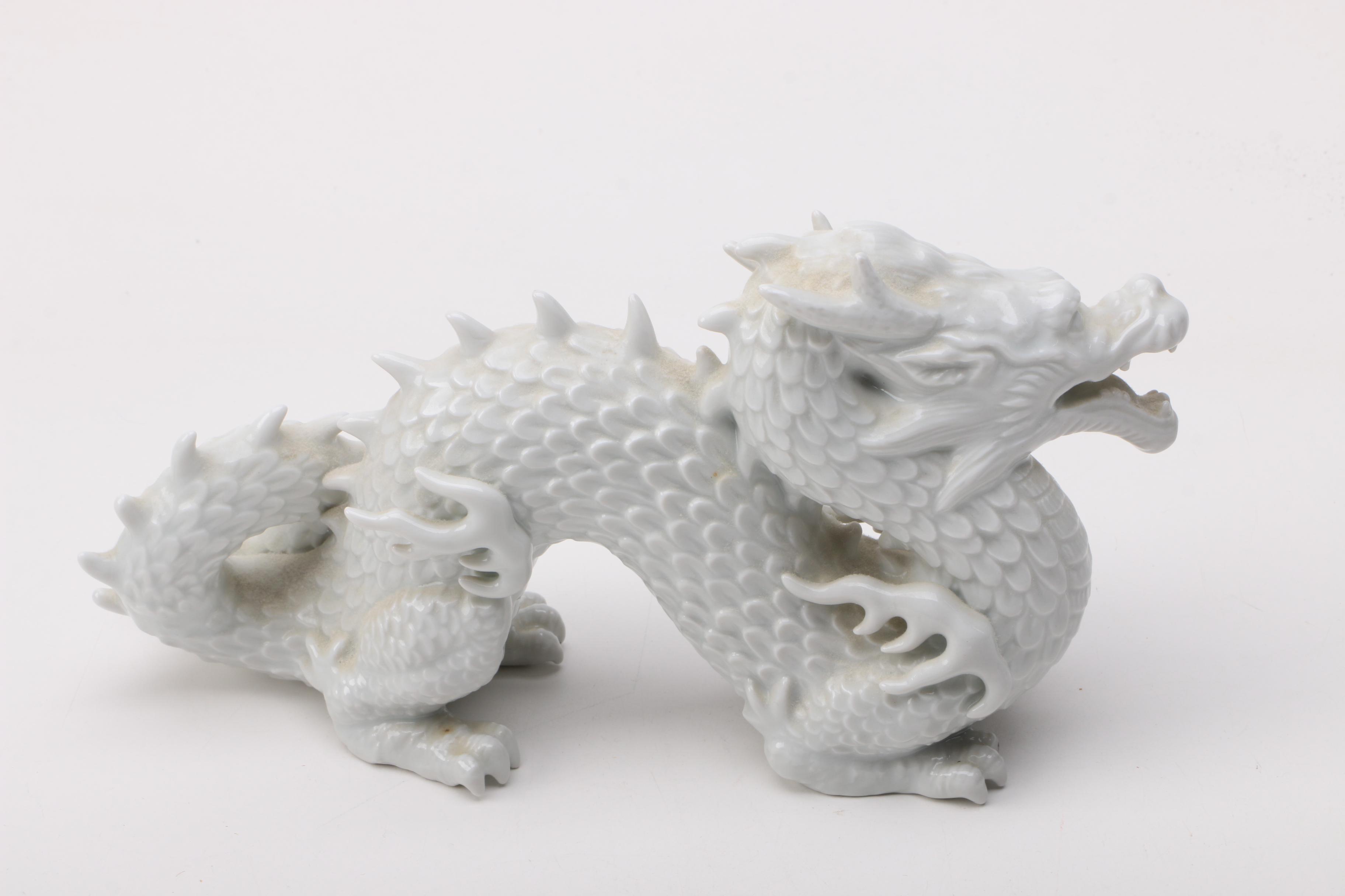 Ceramic Chinese Dragon Figurines