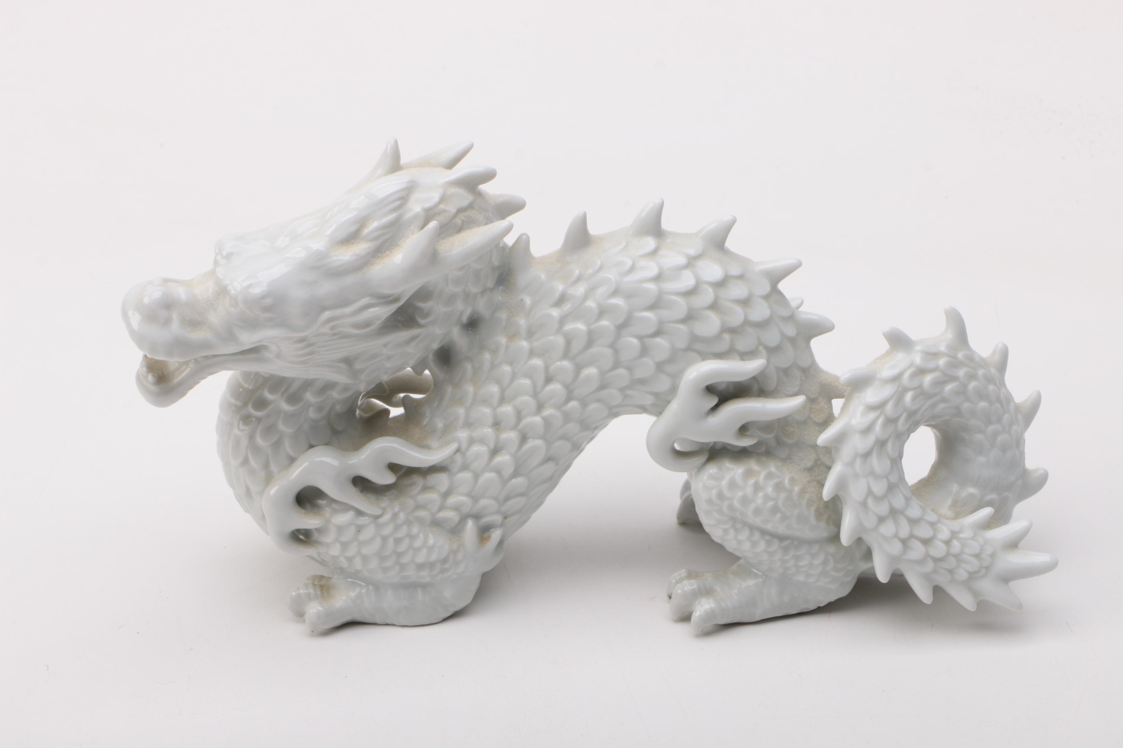 Ceramic Chinese Dragon Figurines