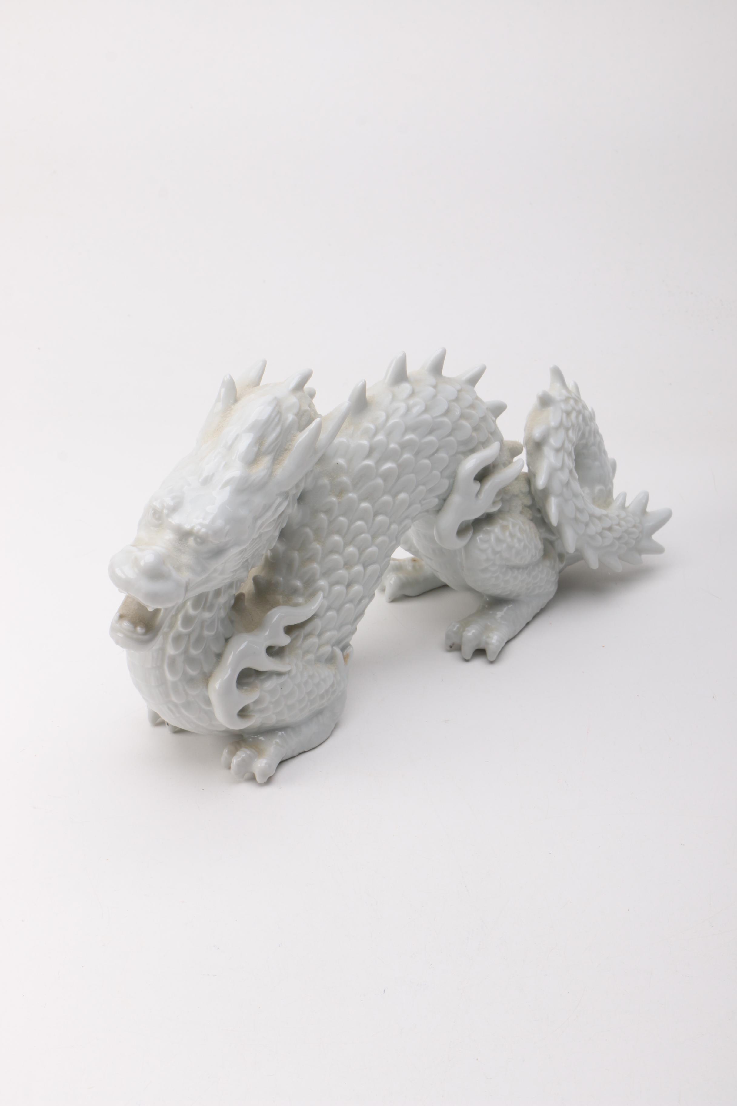Ceramic Chinese Dragon Figurines