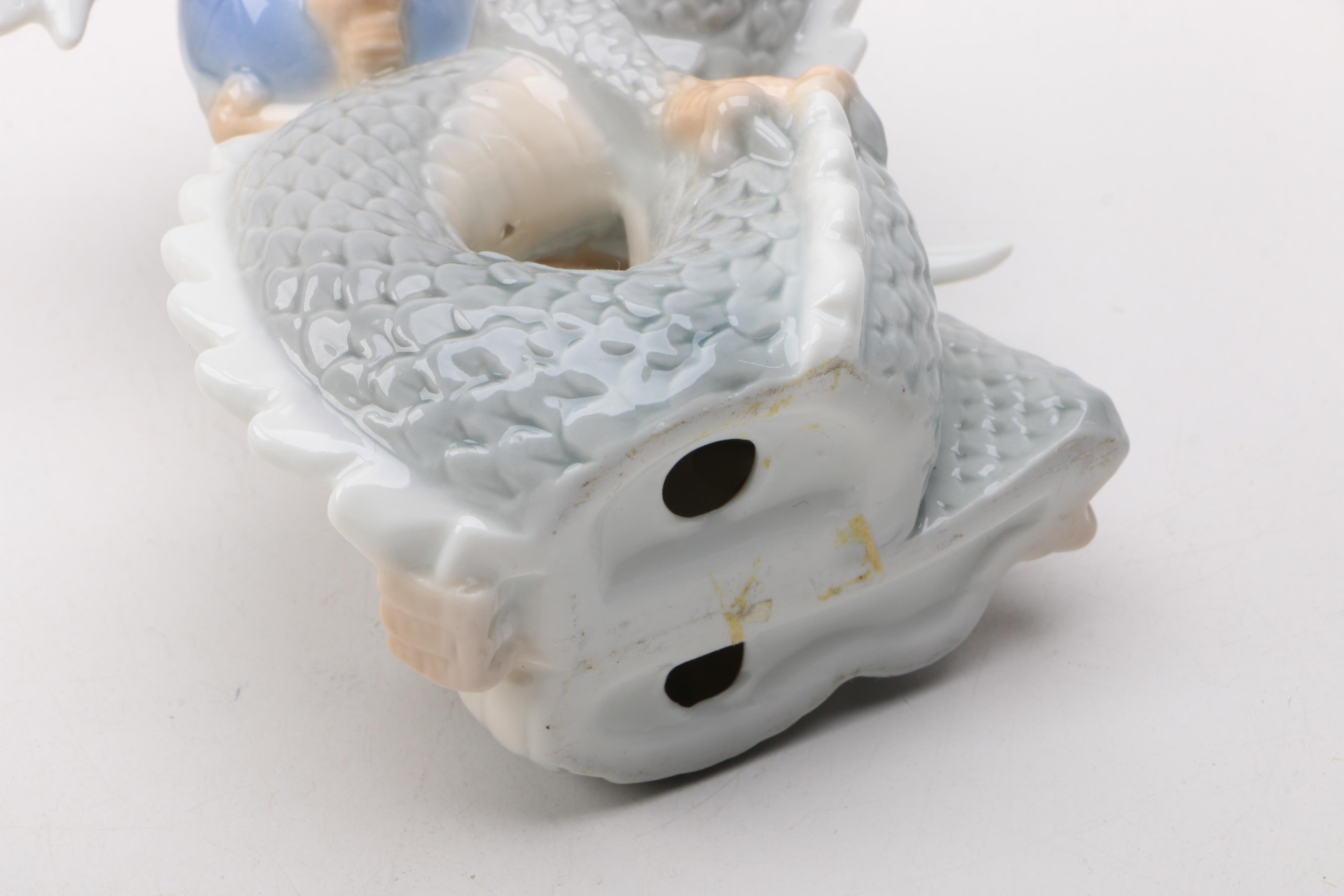Ceramic Chinese Dragon Figurines
