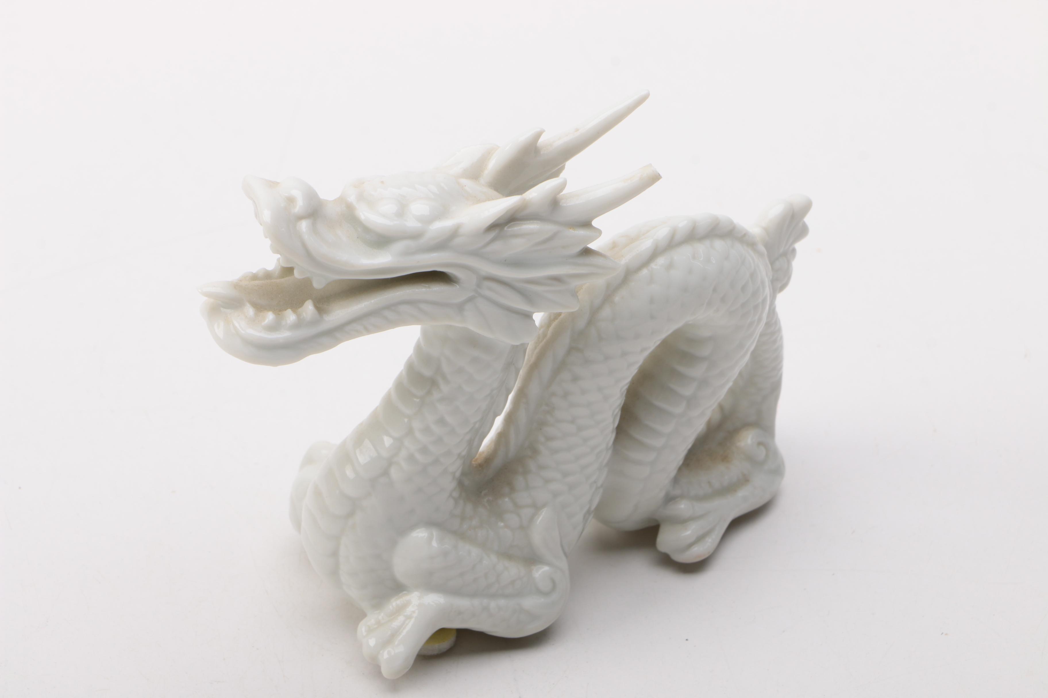 Ceramic Chinese Dragon Figurines