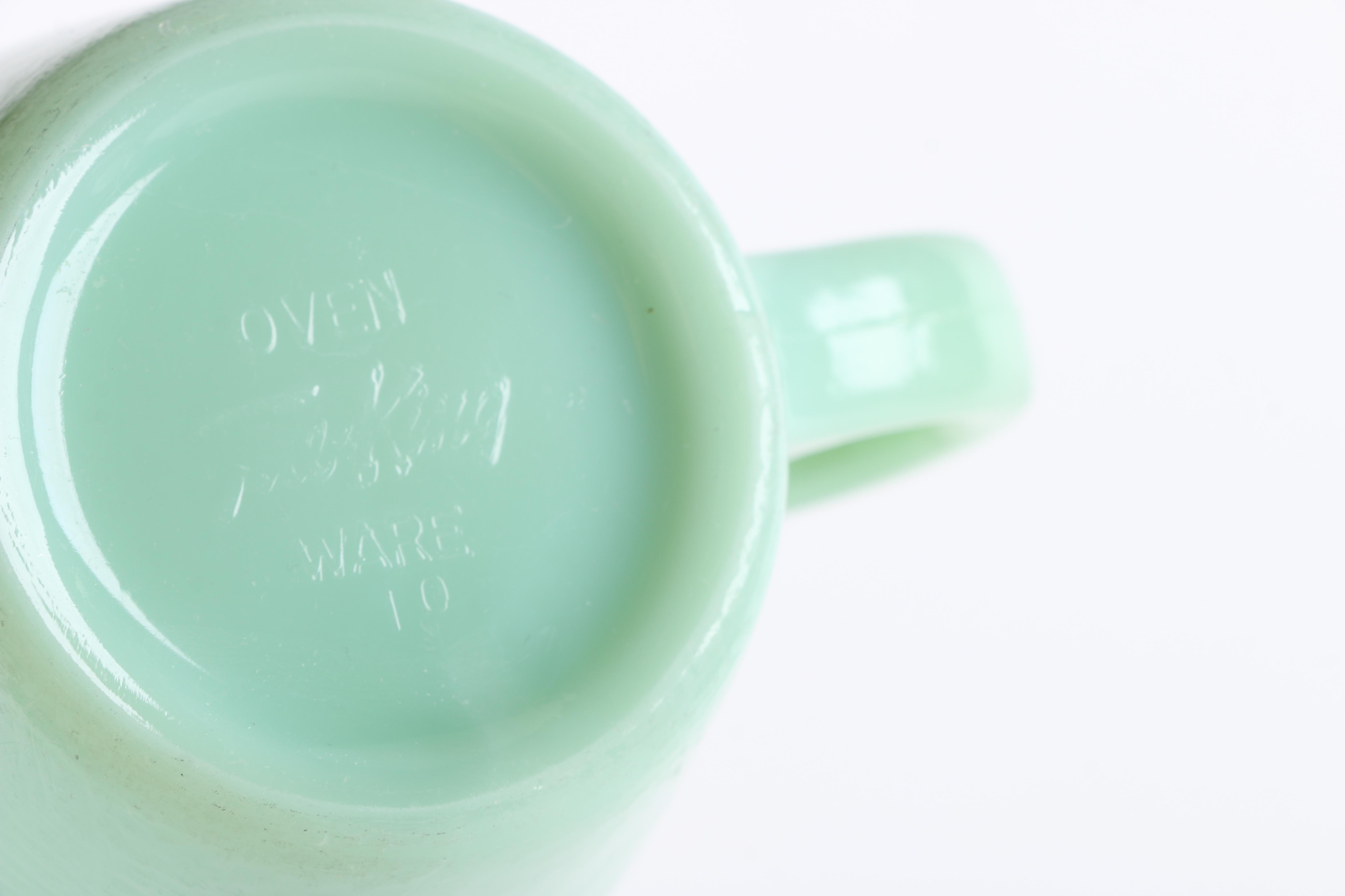 Fire King "Jade-ite" Cups and Saucers