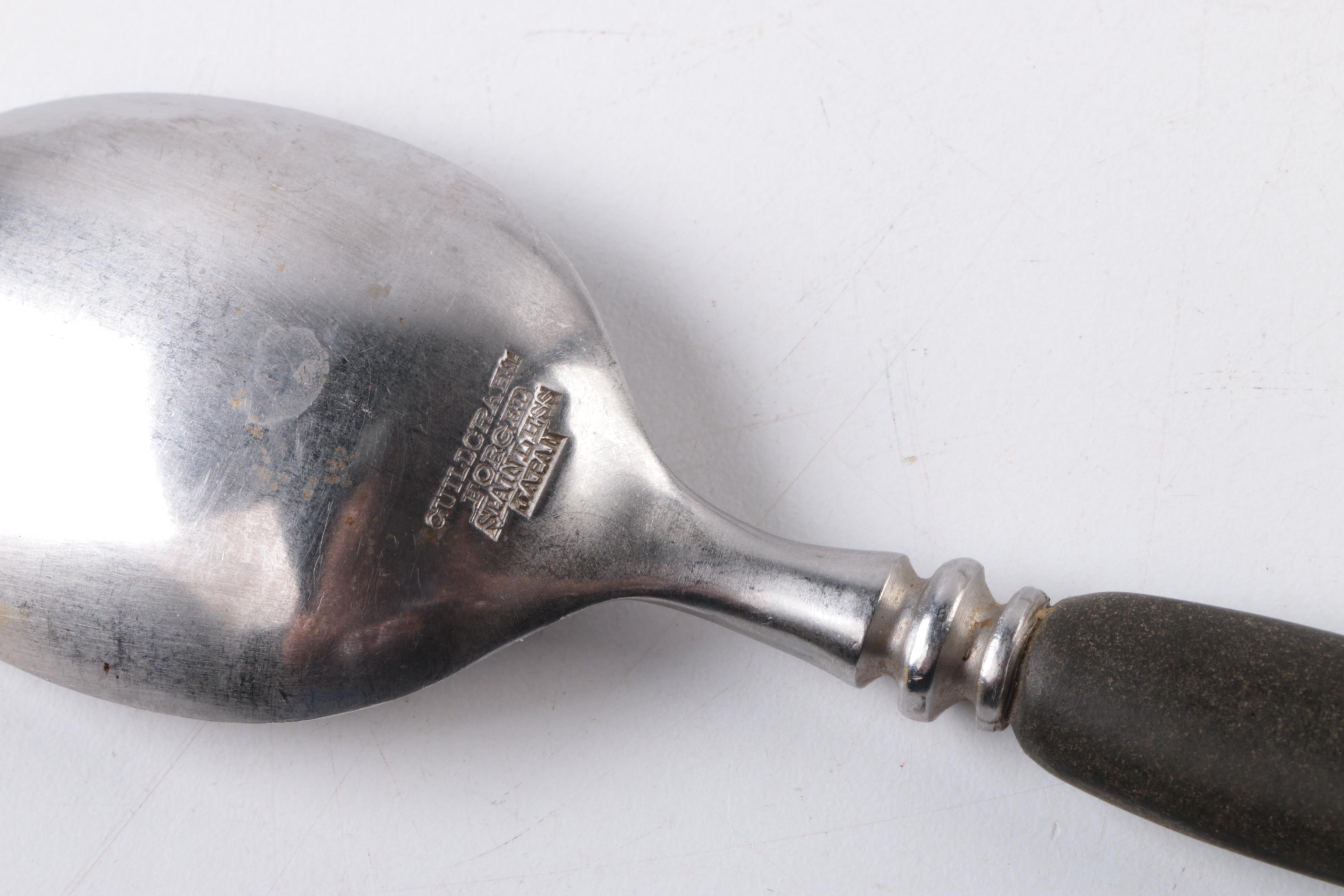 Scandinavian Hackman "Lion-Black" Stainless Steel Flatware Set