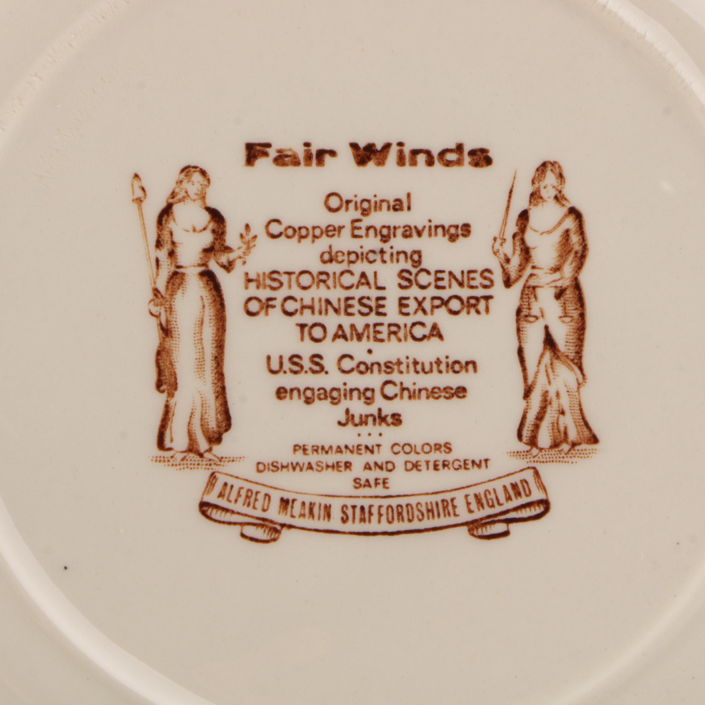 Vintage Alfred Meakin "Fairwinds" Transferware Tableware