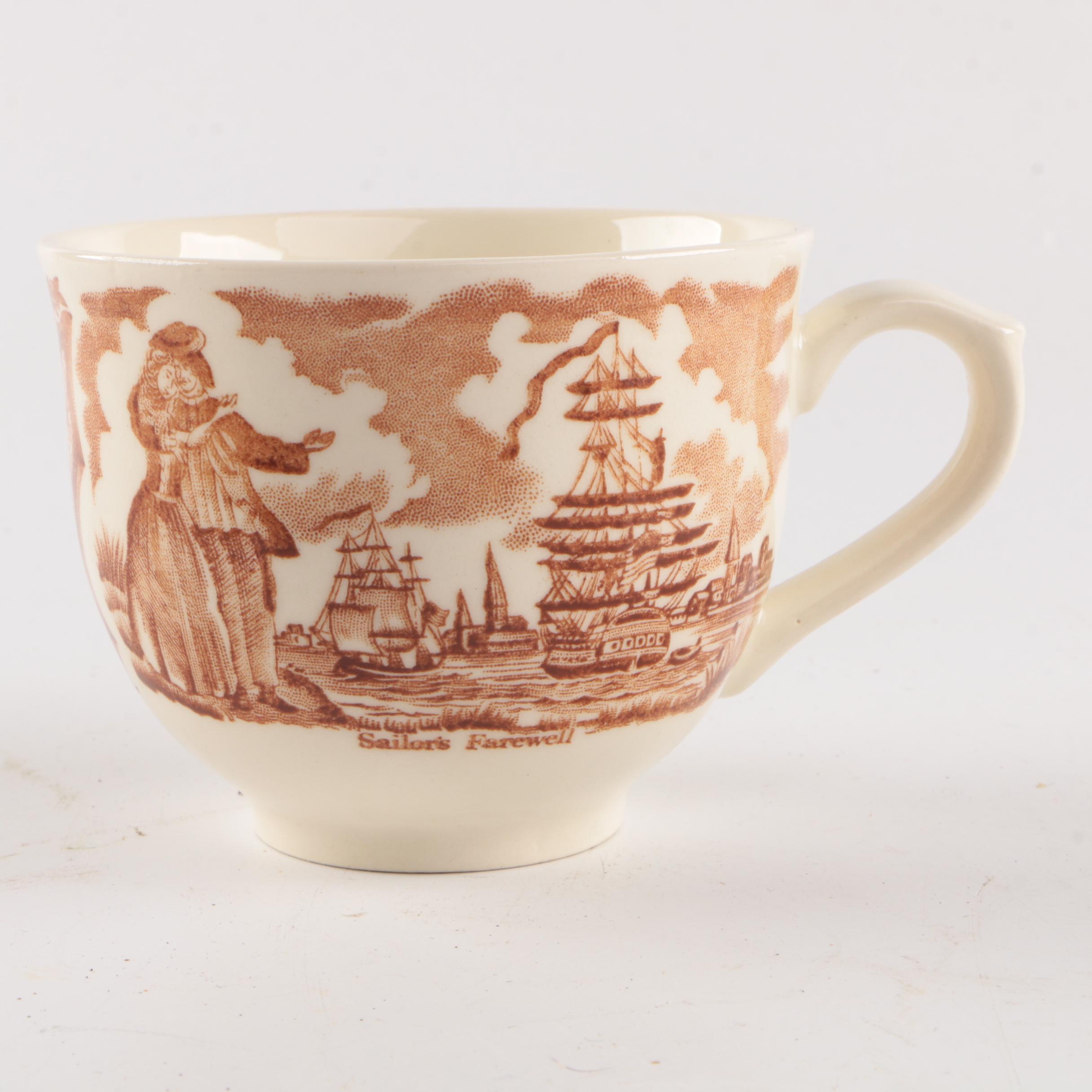 Vintage Alfred Meakin "Fairwinds" Transferware Tableware