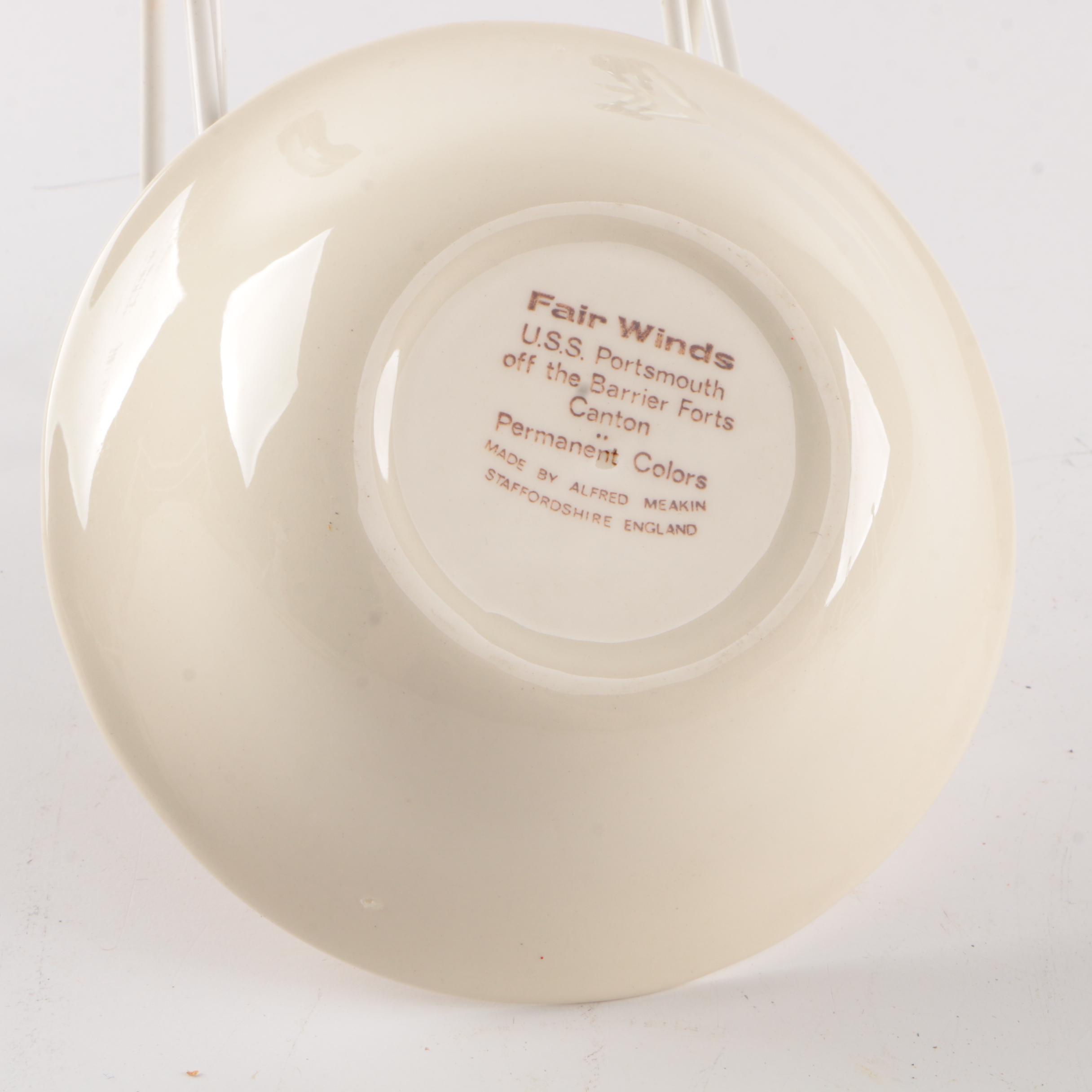 Vintage Alfred Meakin "Fairwinds" Transferware Tableware