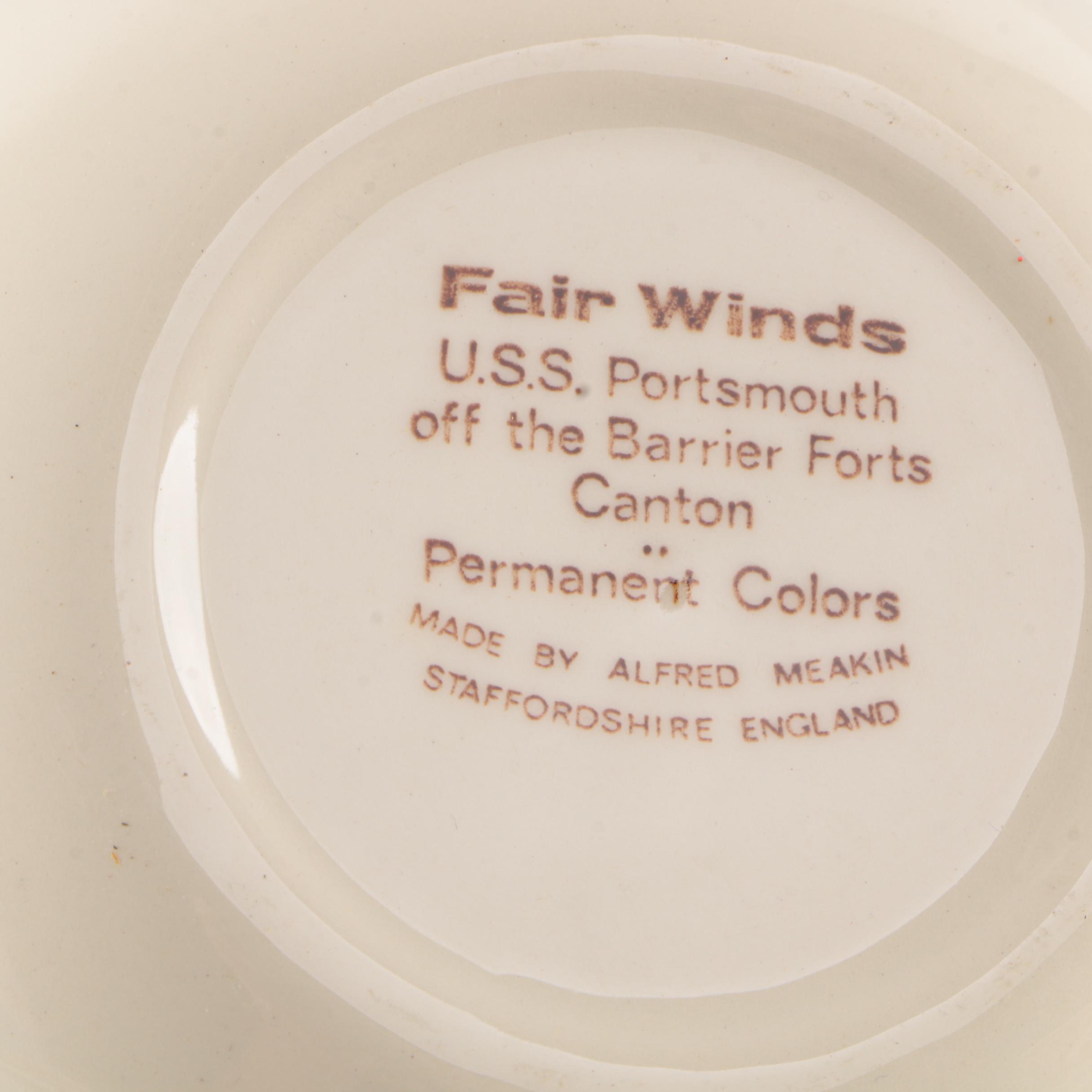 Vintage Alfred Meakin "Fairwinds" Transferware Tableware