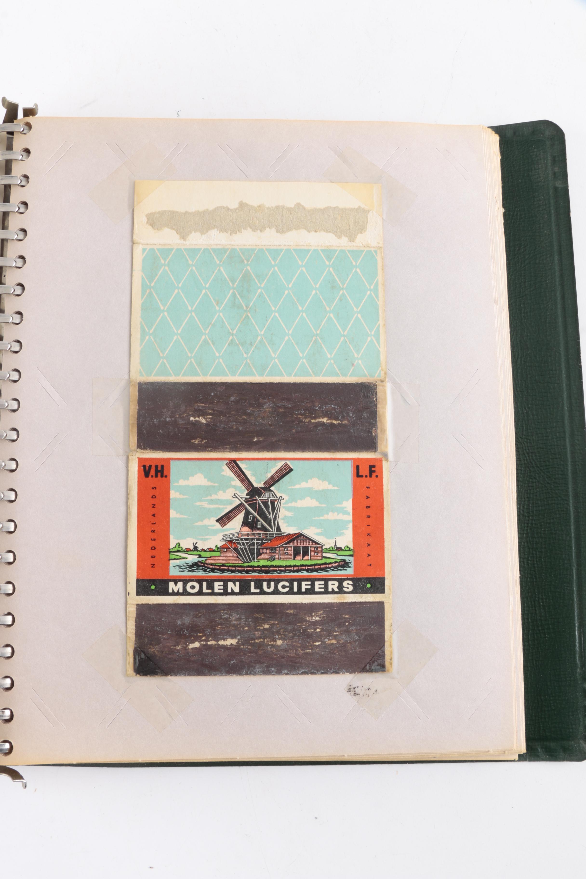 Vintage Match Cover Album Collection