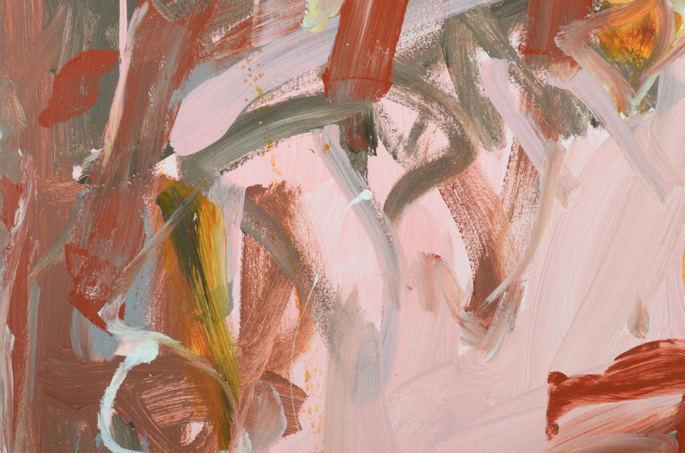 Robbie Kemper Original Acrylic Painting on Canvas "Red Oxide Pinks"