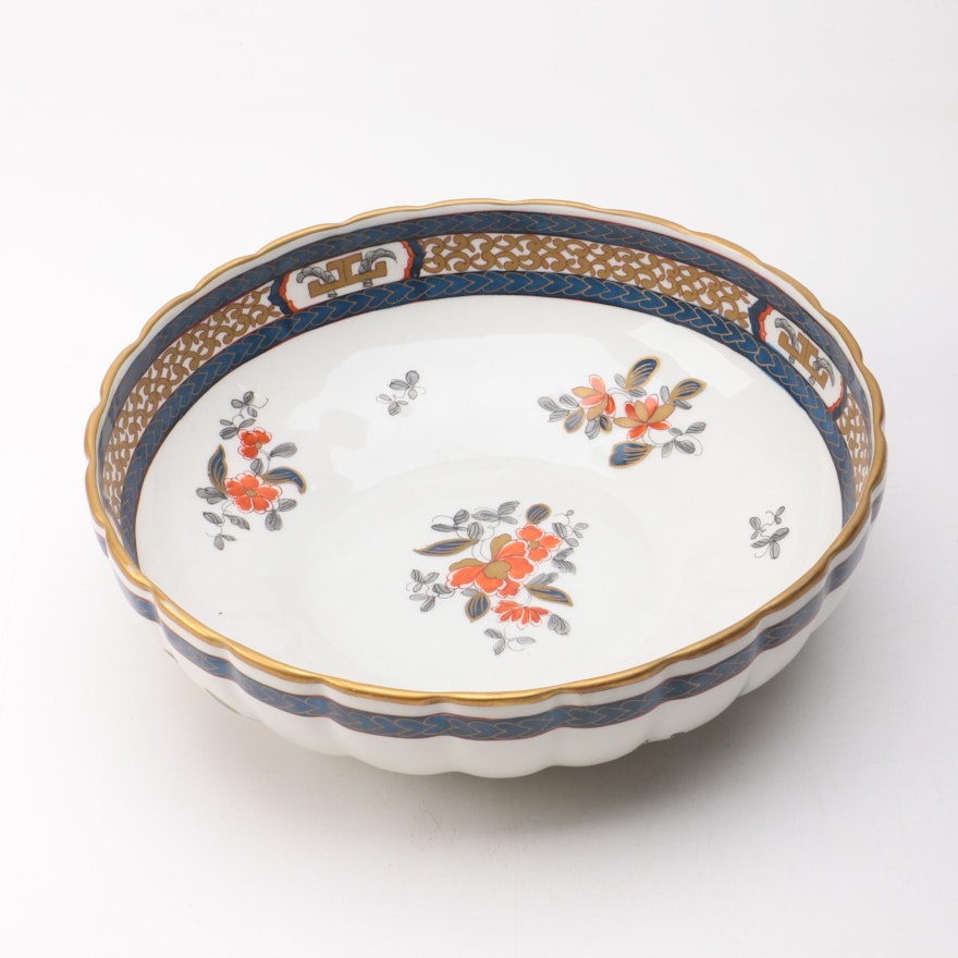 French "Imari" Inspired Porcelain Bowl