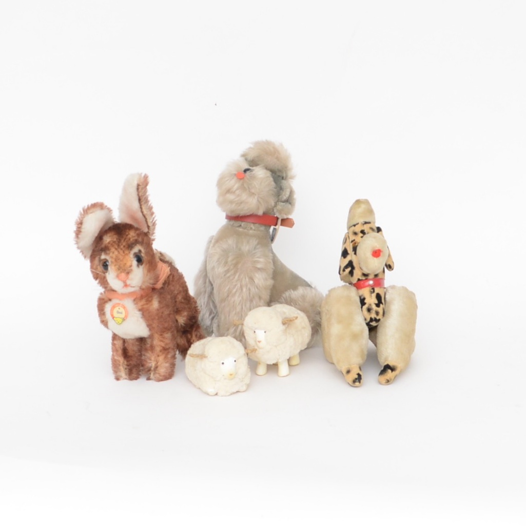 Steiff Schnauzer and Rabbit