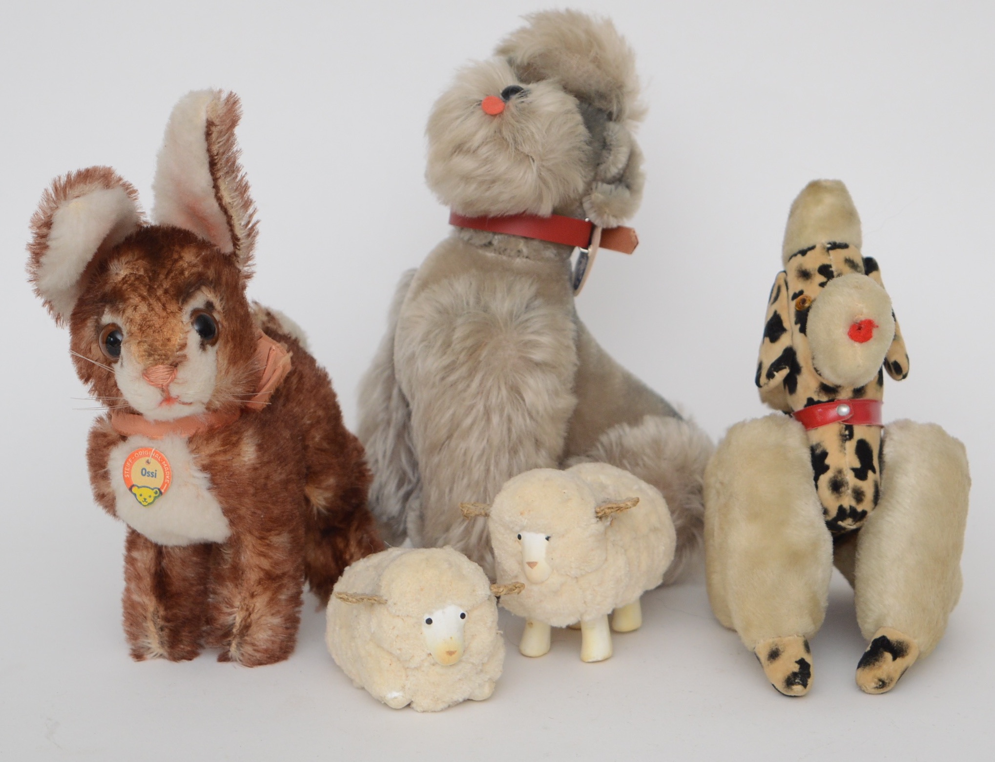 Steiff Schnauzer and Rabbit