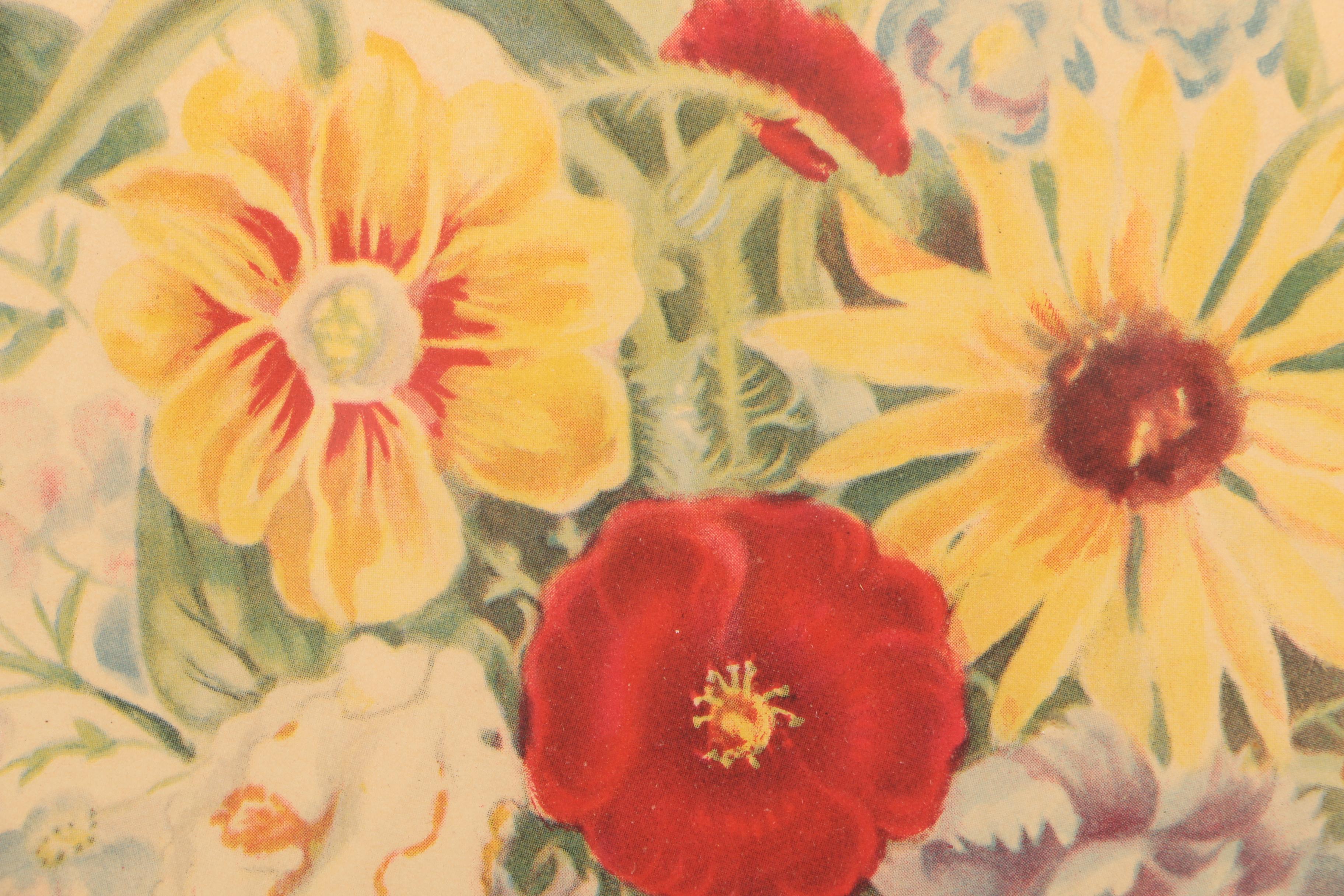 Borin Creation Offset Lithograph of Floral Still Life