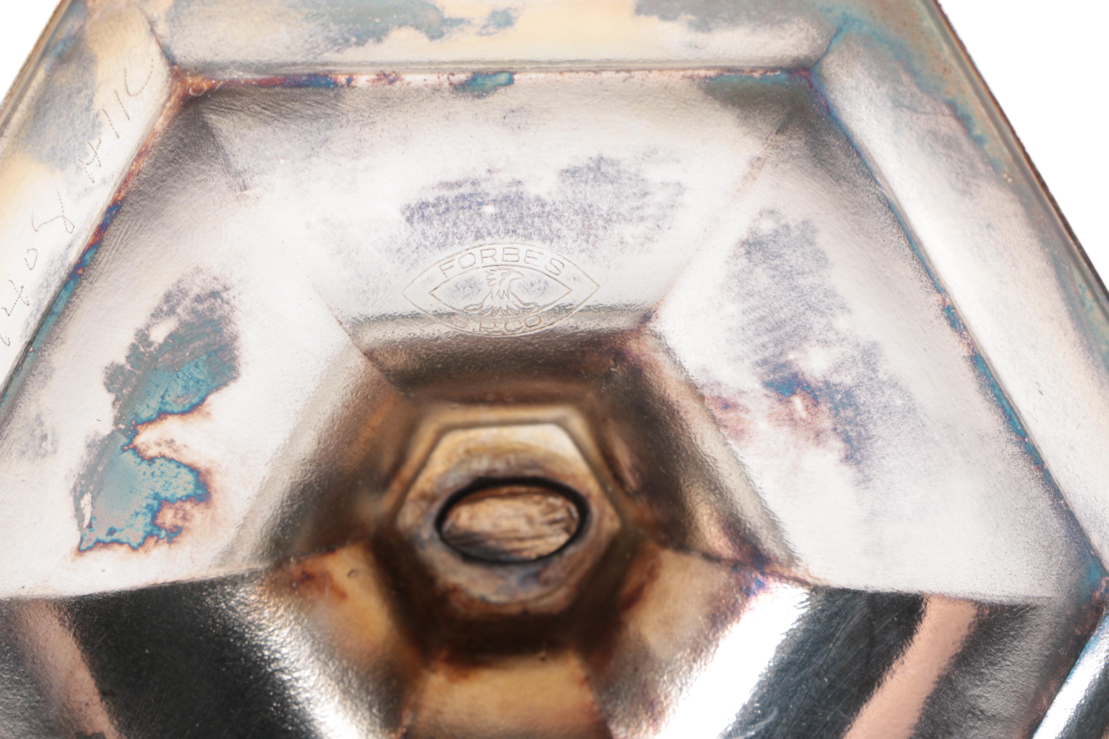 Late 19th Century Forbes Silver Co. Silver Plate Candlesticks