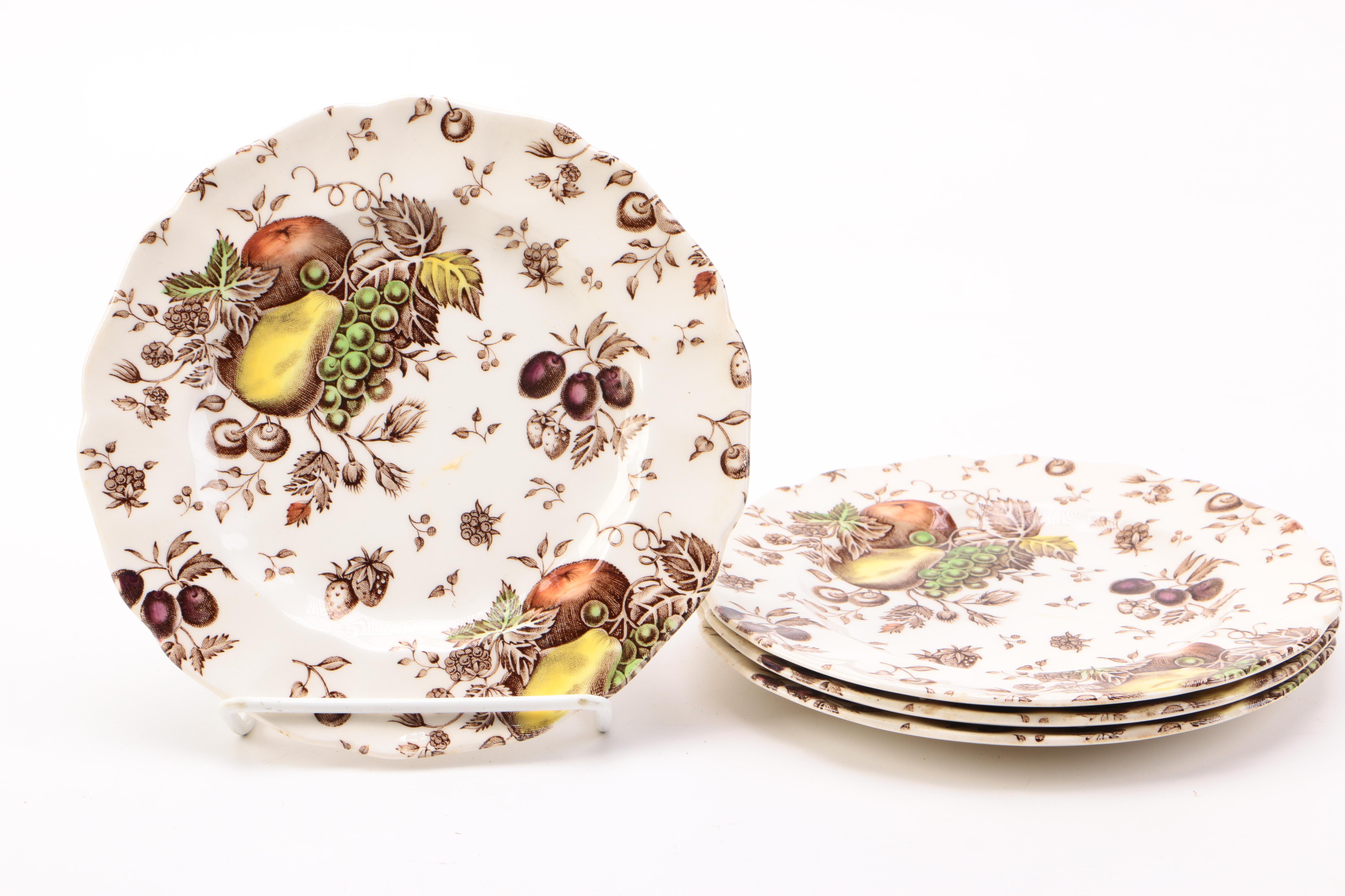 Vintage Johnson Bros Transferware Ceramic Plates