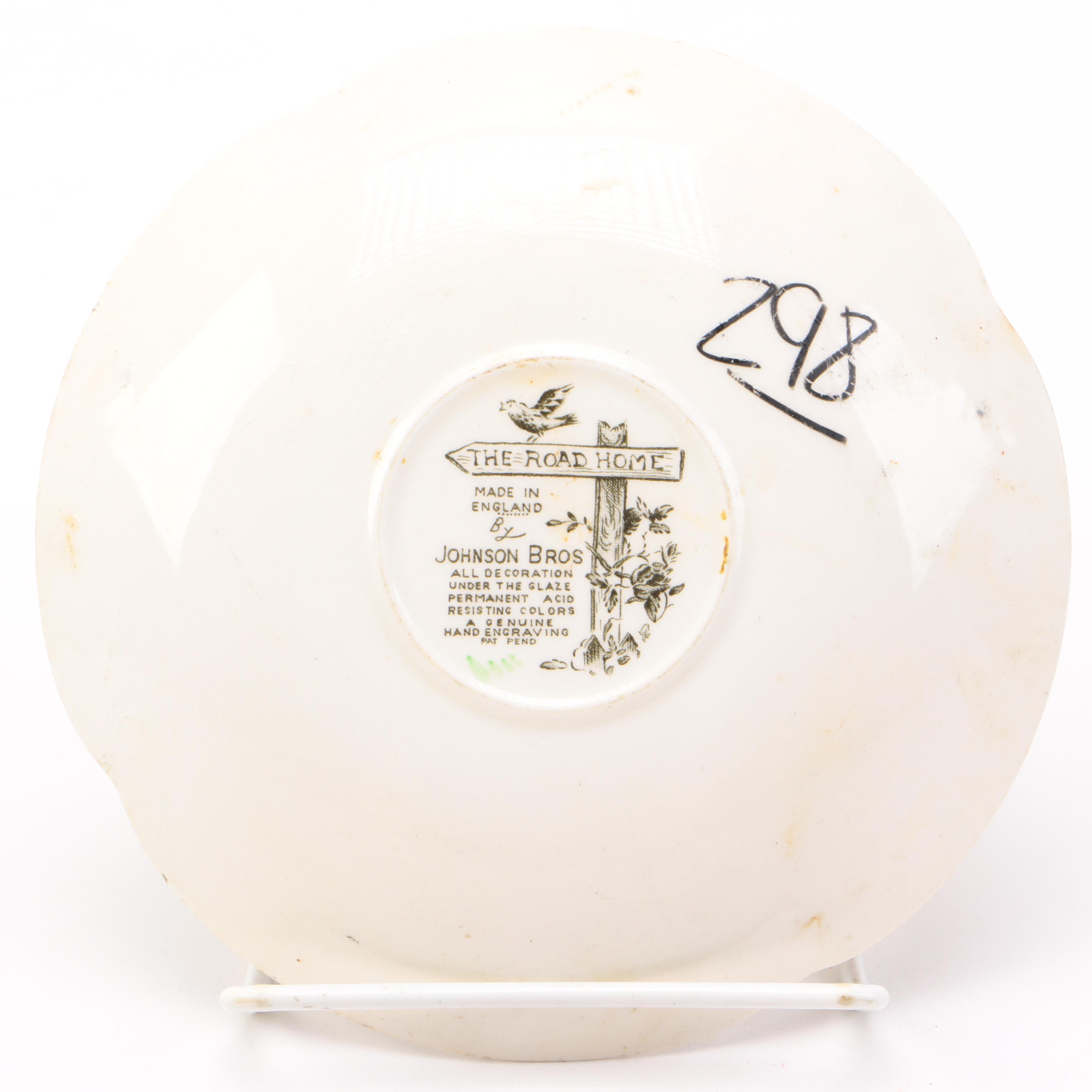 Vintage Johnson Bros Transferware Ceramic Plates