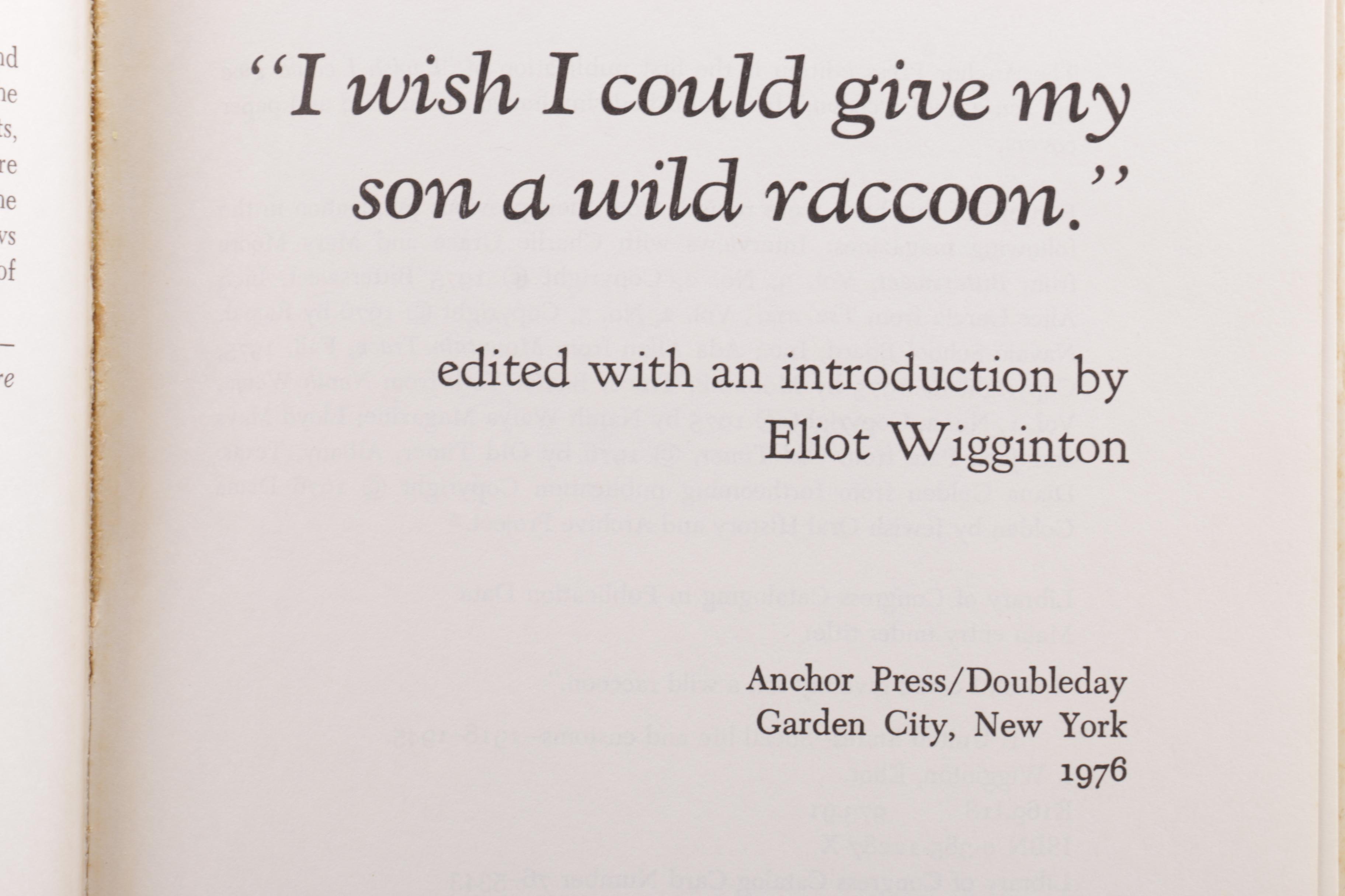 1976 Signed "I Wish I Could Give my Son a Wild Raccoon"